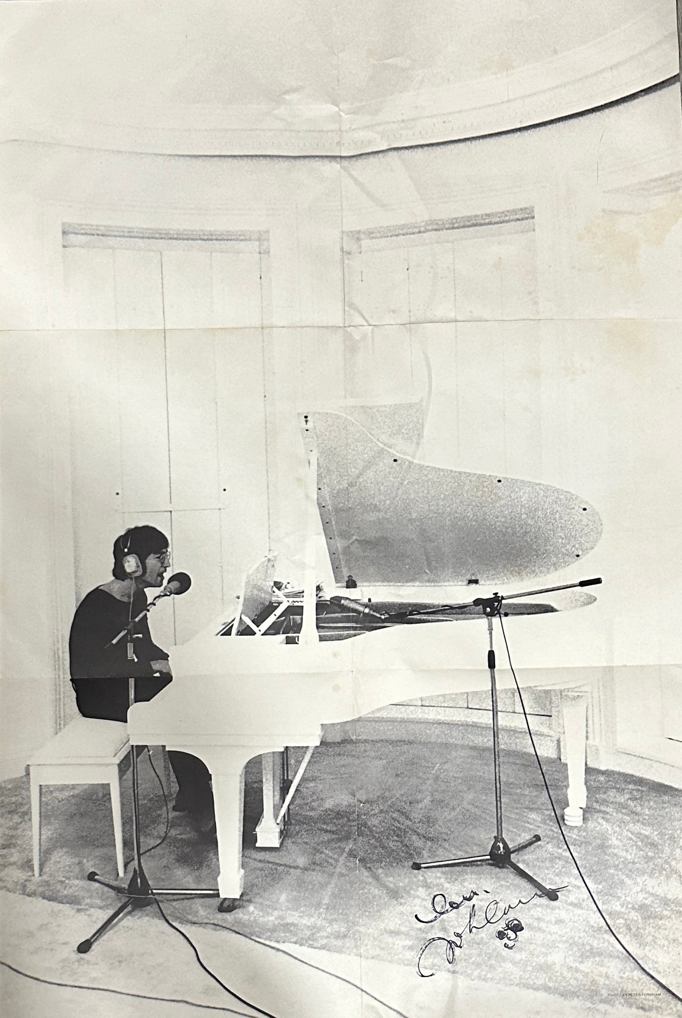 John Lennon Autographed Imagine Poster w/COA (1 of 2)