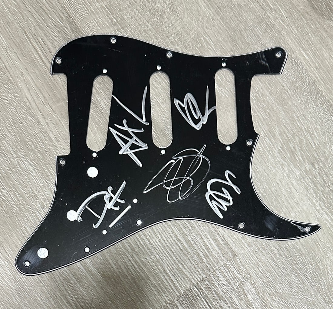 Guns and Roses Autographed Pickguard w/COA (1 of 2)