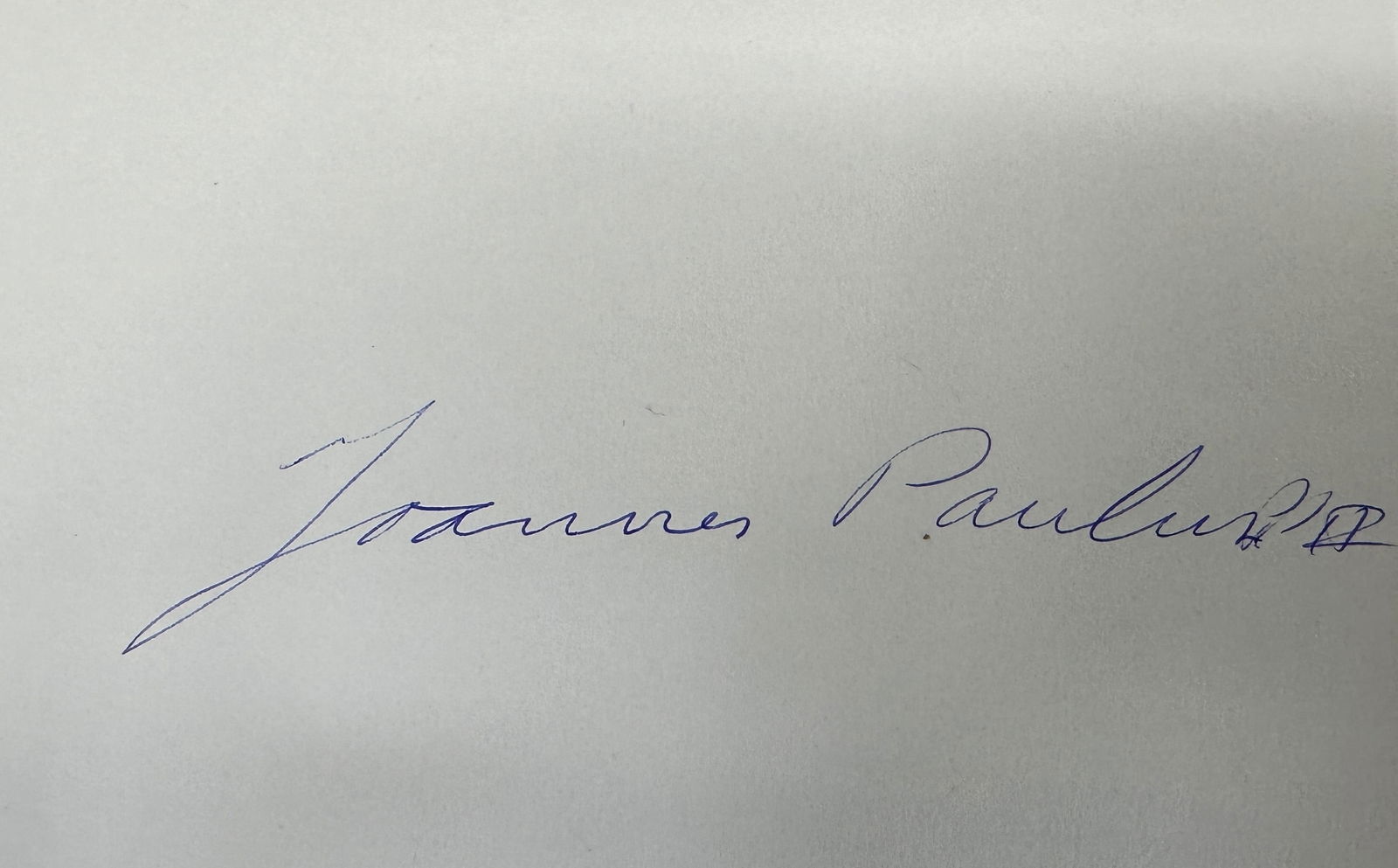 Pope John Paul 2 Autographed Cut Signature (1 of 2)