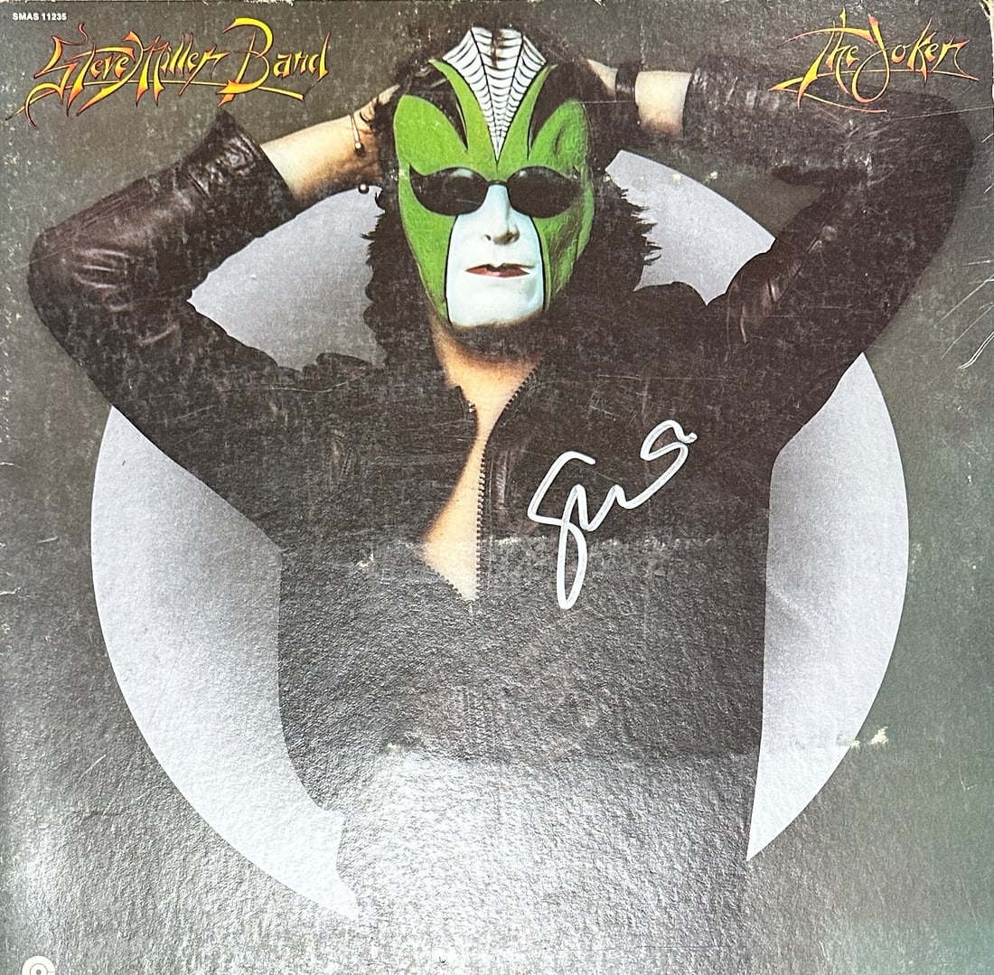 Steve Miller Autographed Album Record w/COA: If you have any questions about an item, please message on LiveAuctioneers or send an email to bids@hiramsah.com . Displays listed are mockup photos unless listed differently in the description, Displ
