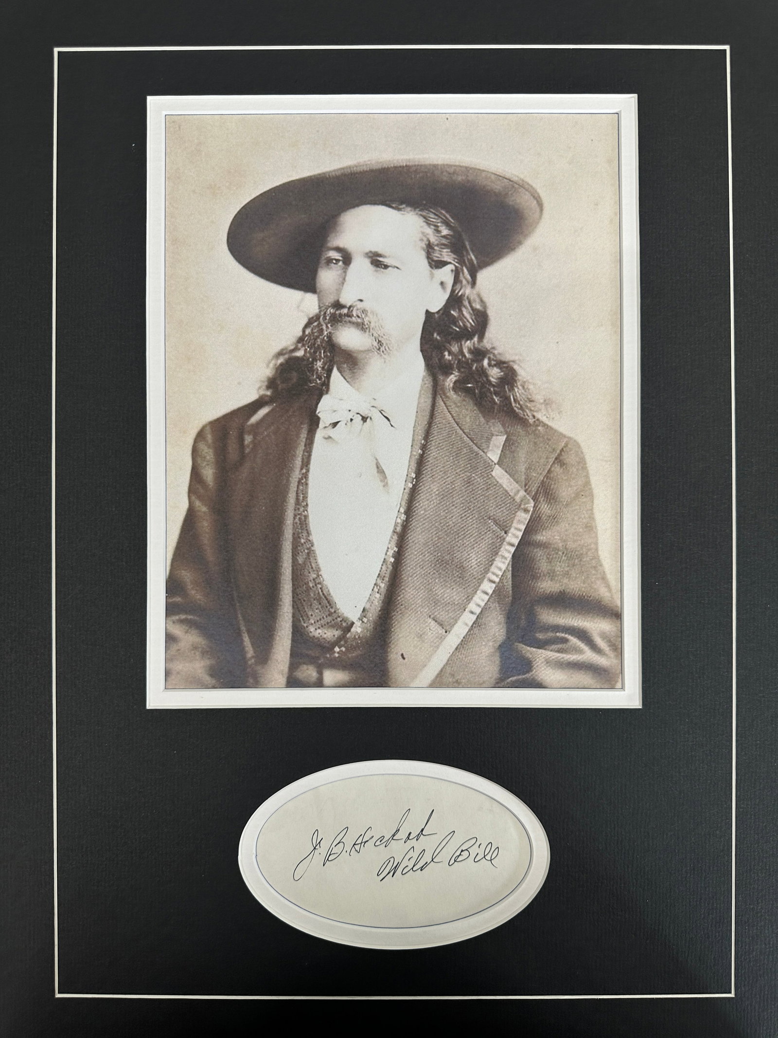 Wild Bill Hickok Autographed Custom Display (1 of 2)