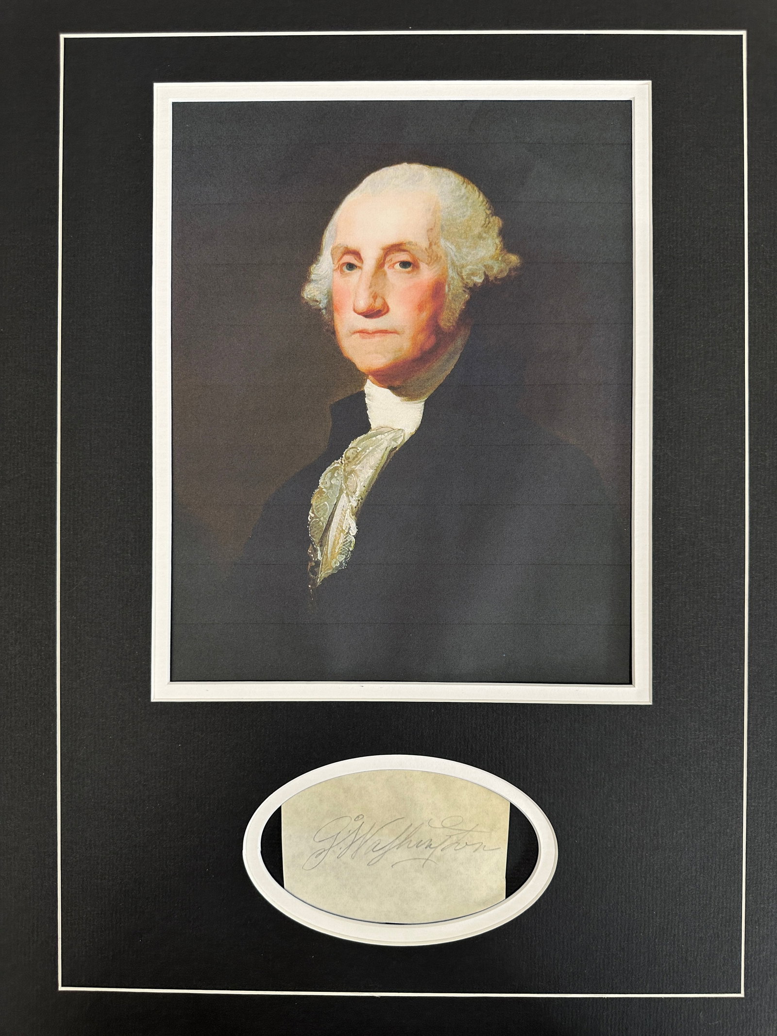 George WASHINGTON Autographed Custom Display (1 of 2)