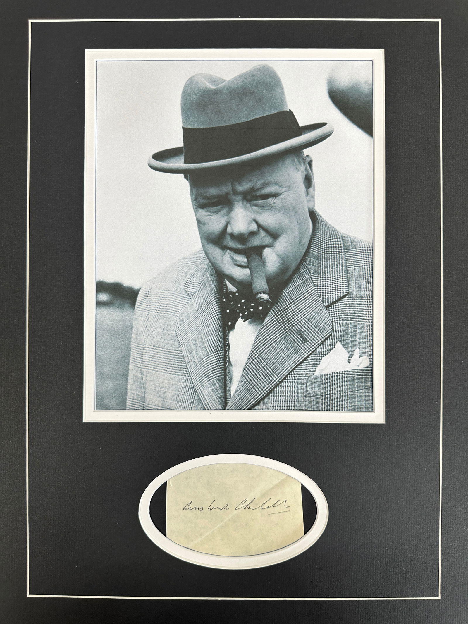Winston Churchill Autographed Custom Display (1 of 2)