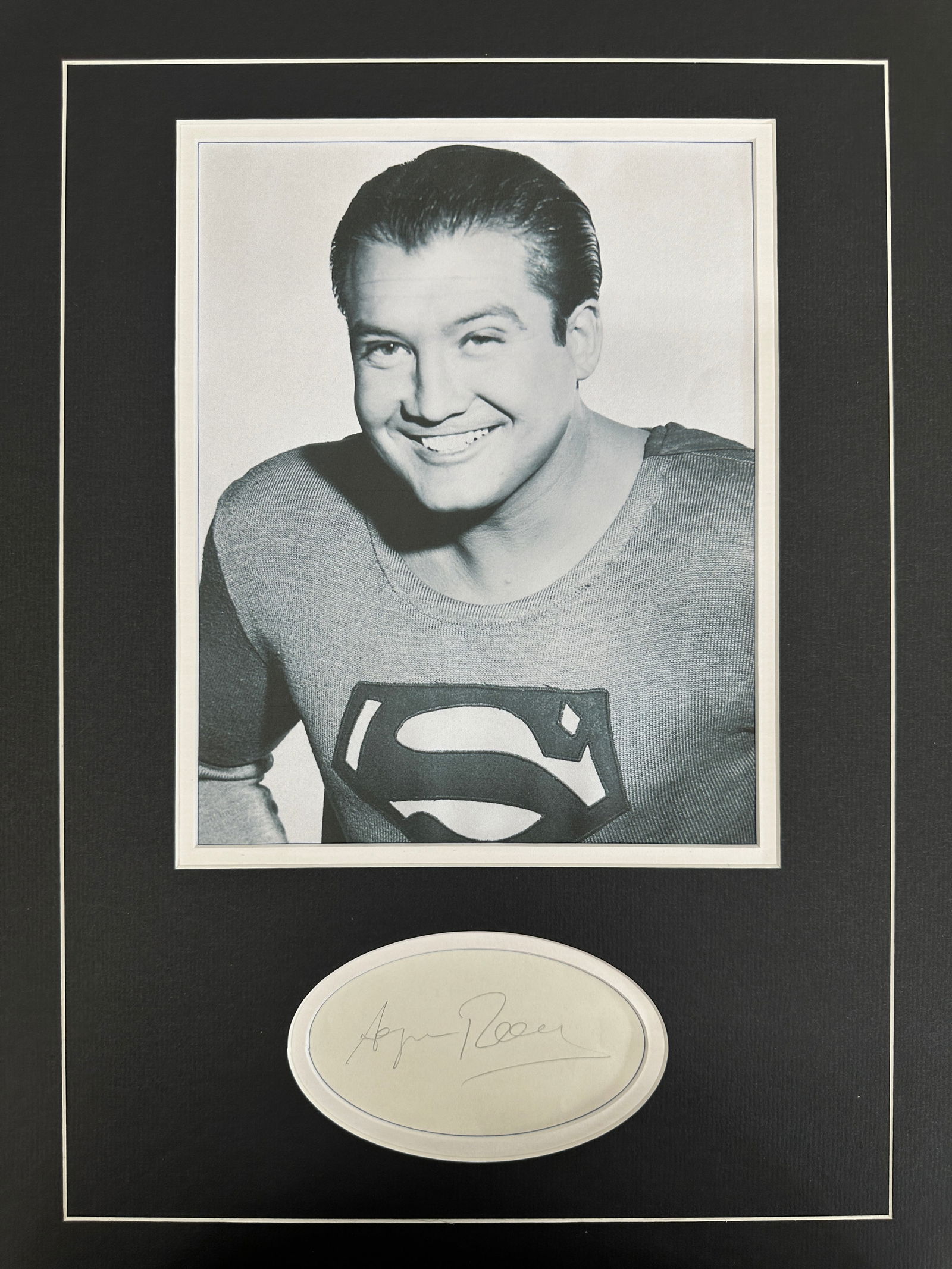George Reeve Superman Autographed Custom Display (1 of 2)