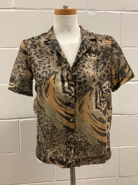 Vintage Elles Belles Big Cat Shirt (1 of 5)
