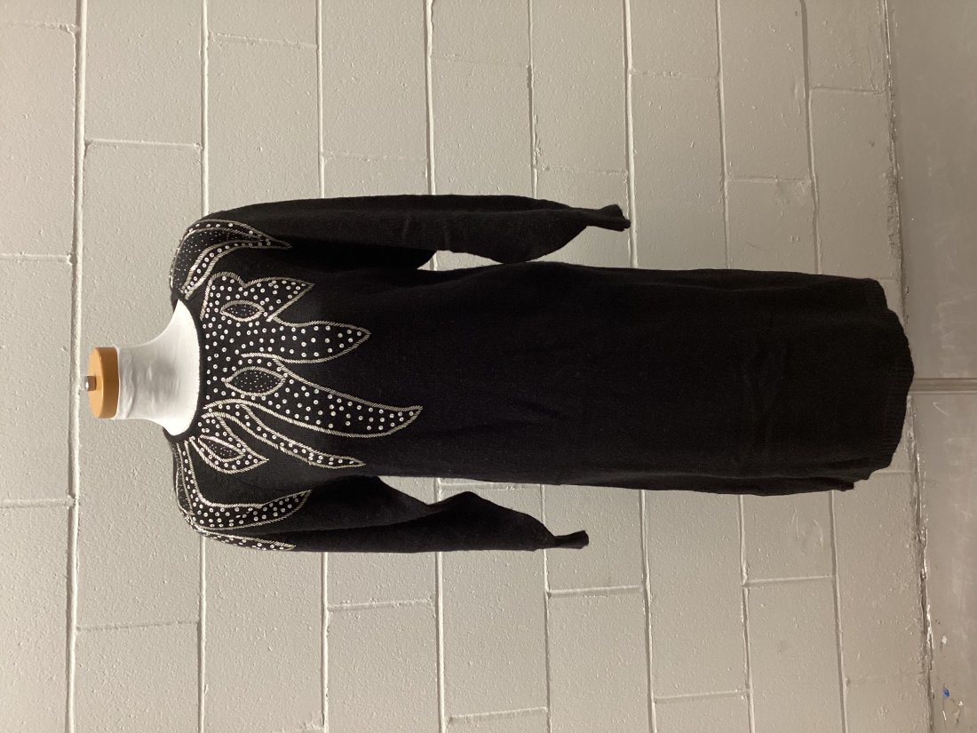 1980s Christina Grant Sweater Dress: Size M