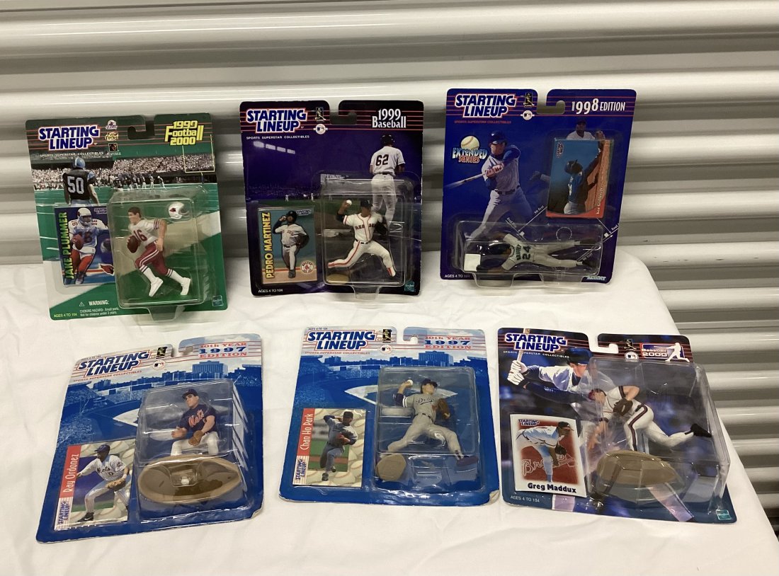 1990s Starting Lineup Figures: On the card incl. Ken Griffey, Jr
