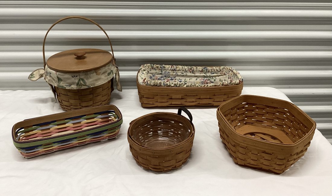 Collection of Longaberger Hand Woven Baskets (1 of 3)