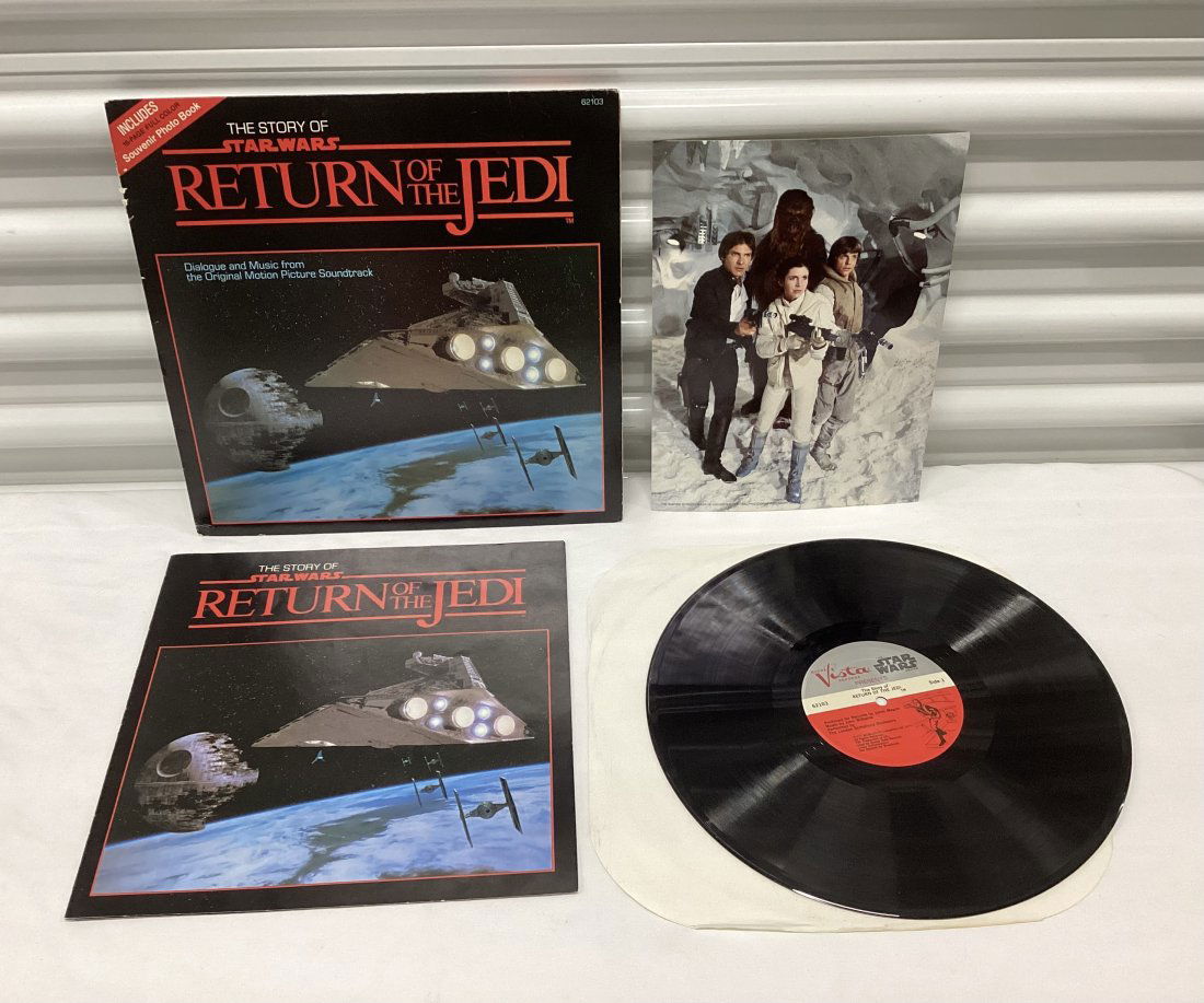 1983 Star Wars Vinyl Record & 1980 Photo Print (1 of 2)