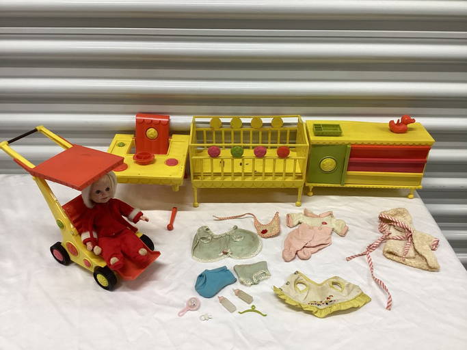 1964 Deluxe Reading Corp Doll With Furniture & Accessories