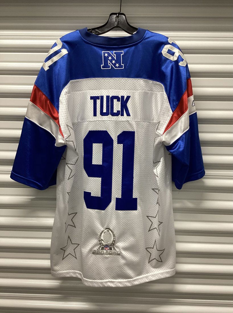 NFL Pro Bowl On Field Reebok Justin Tuck Jersey: Size 54