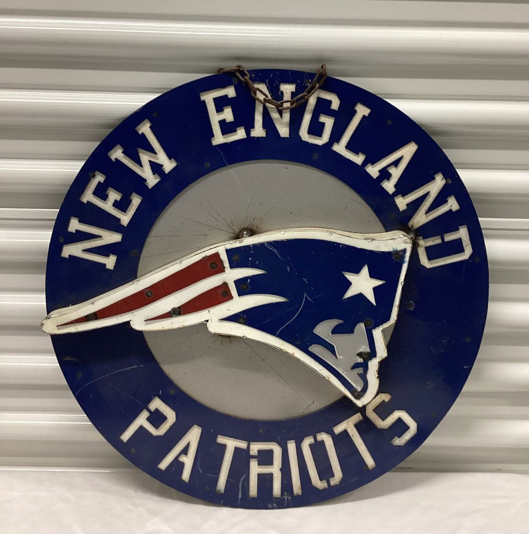 New England Patriots Metal Man Cave Sign (1 of 4)