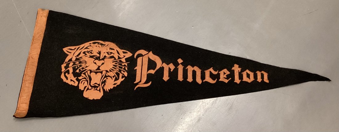 1950s Princeton University Tigers Pennant: 27”