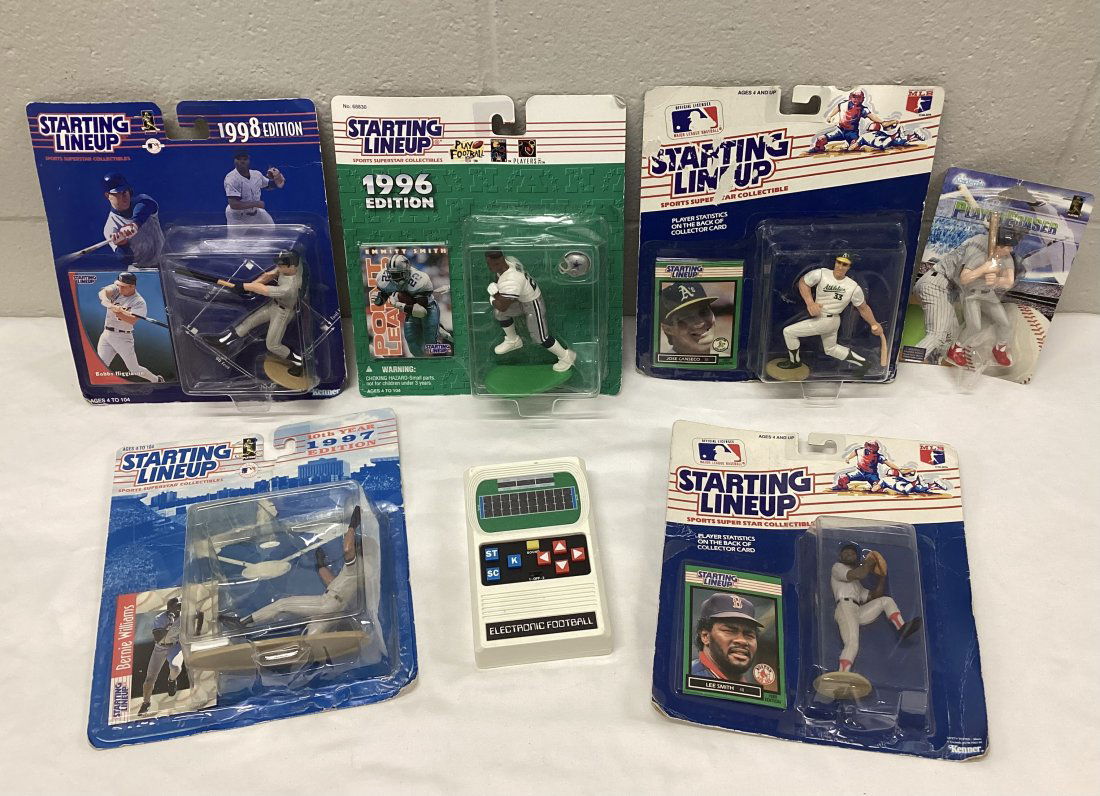 Mattel Electronic Football Game & 1990s Starting Lineup Figures (1 of 2)