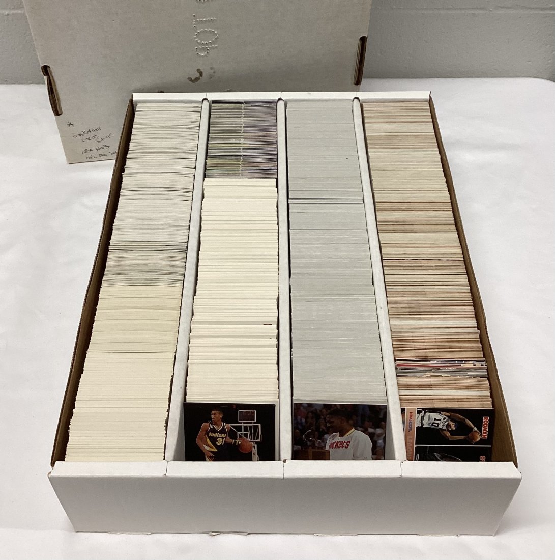 Box of Vintage Unsearched Sports Cards: Sample shown, mostly basketball