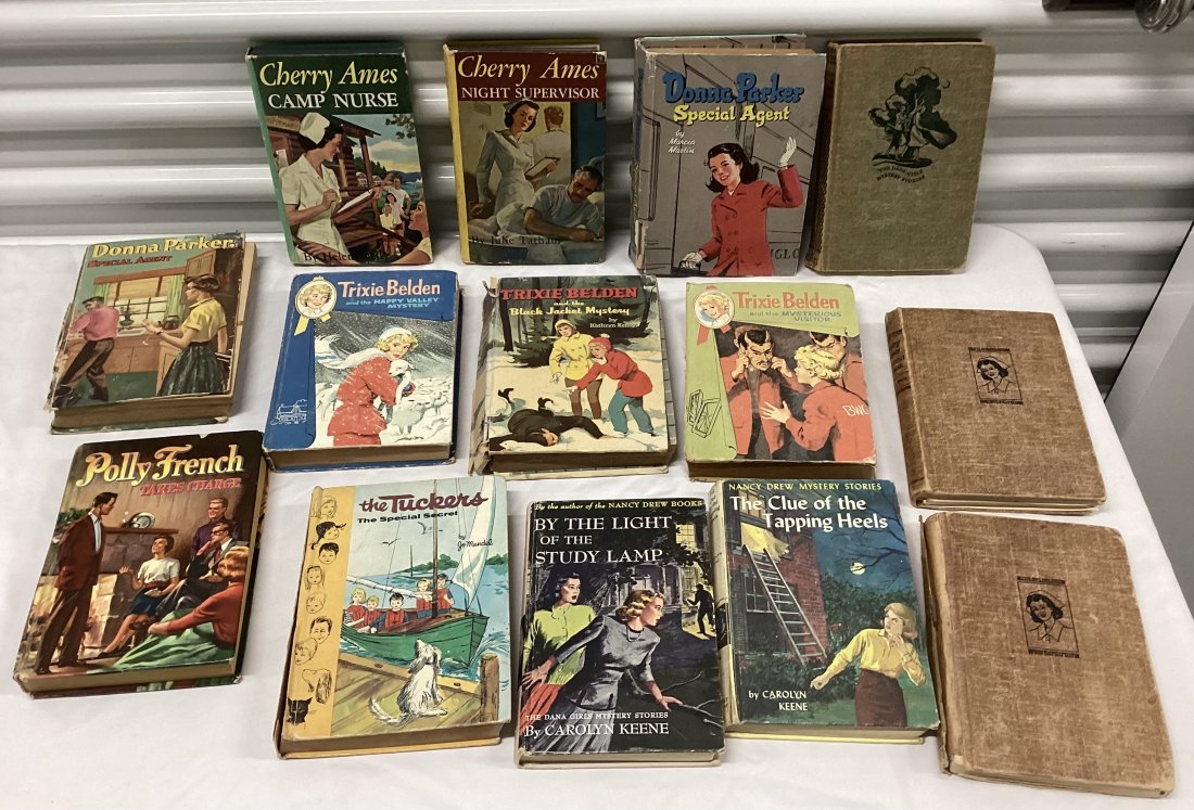 Vintage Teen Mystery Books: Cherry Ames, Nancy Drew & others