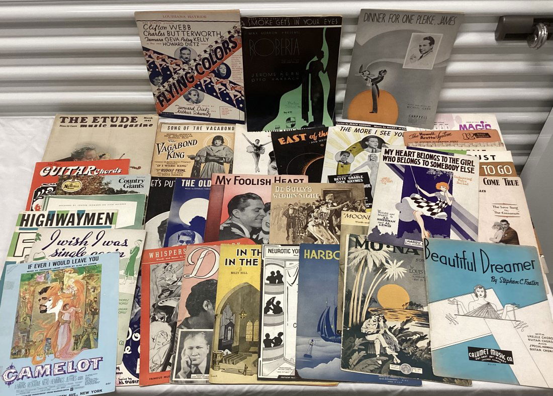 Art Deco Style Sheet Music (1 of 4)