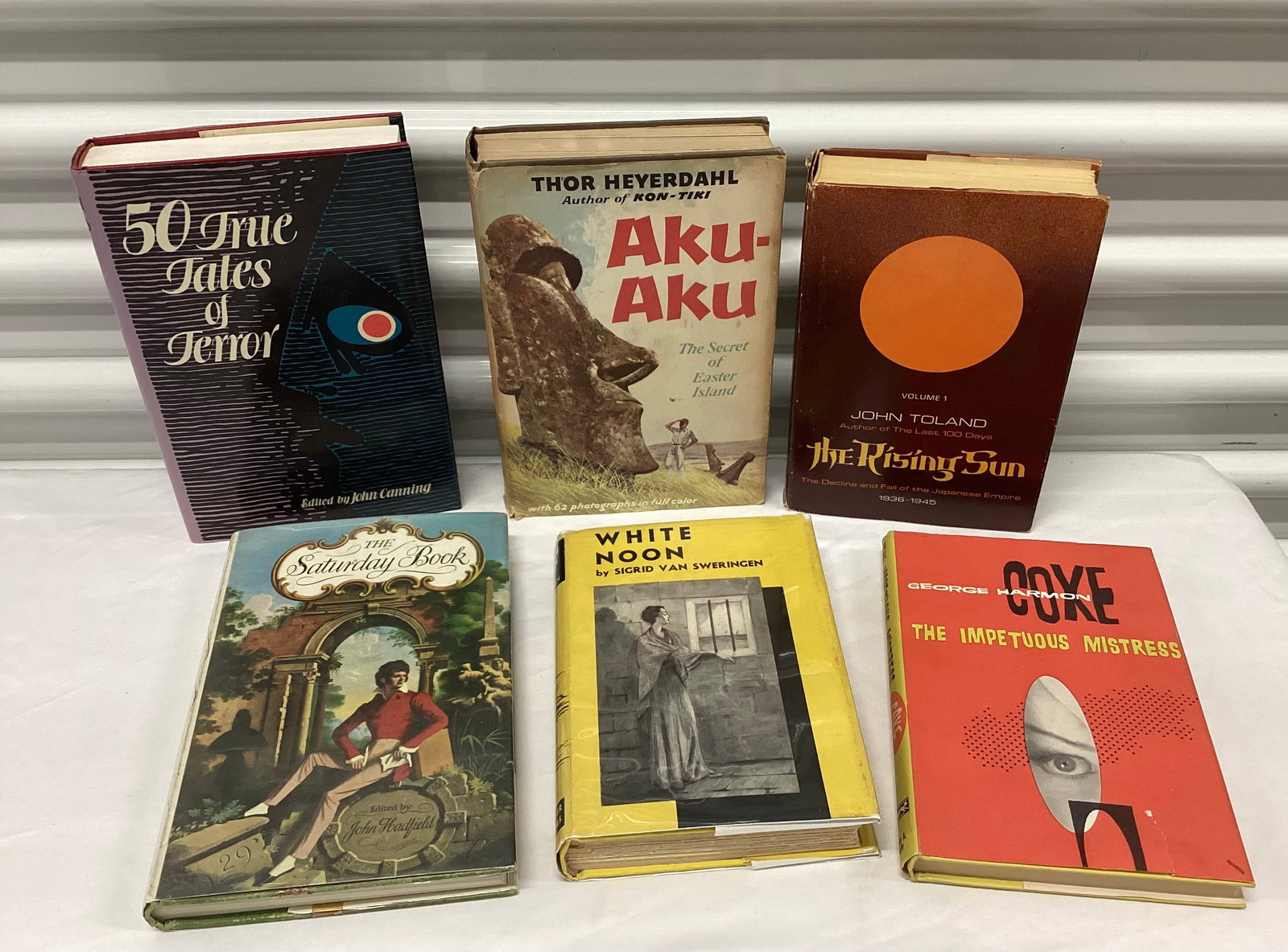 Vintage Hard Cover Books with Dust Jackets: 1939-1972