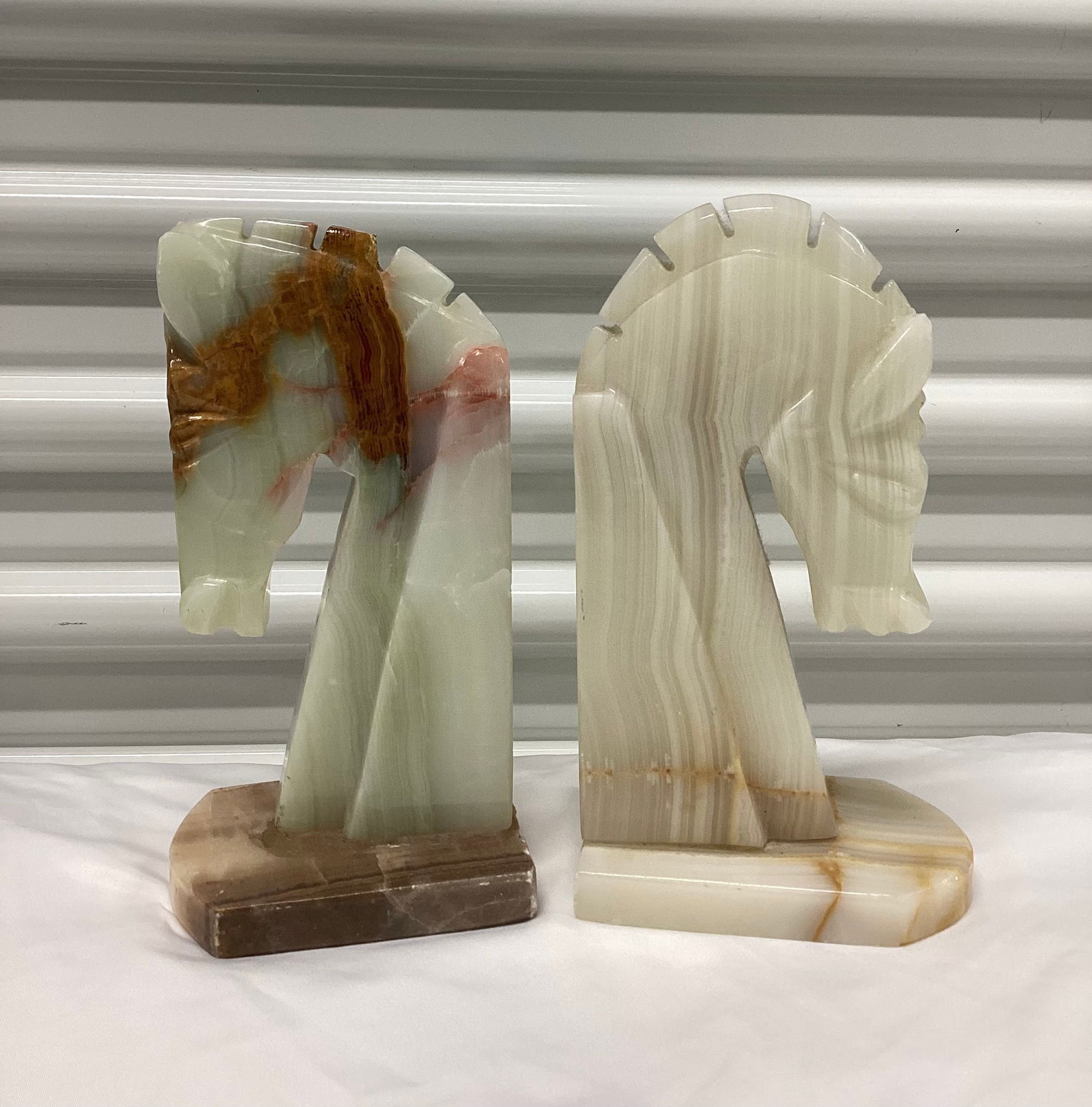 Onyx Horse Head Bookends (1 of 5)