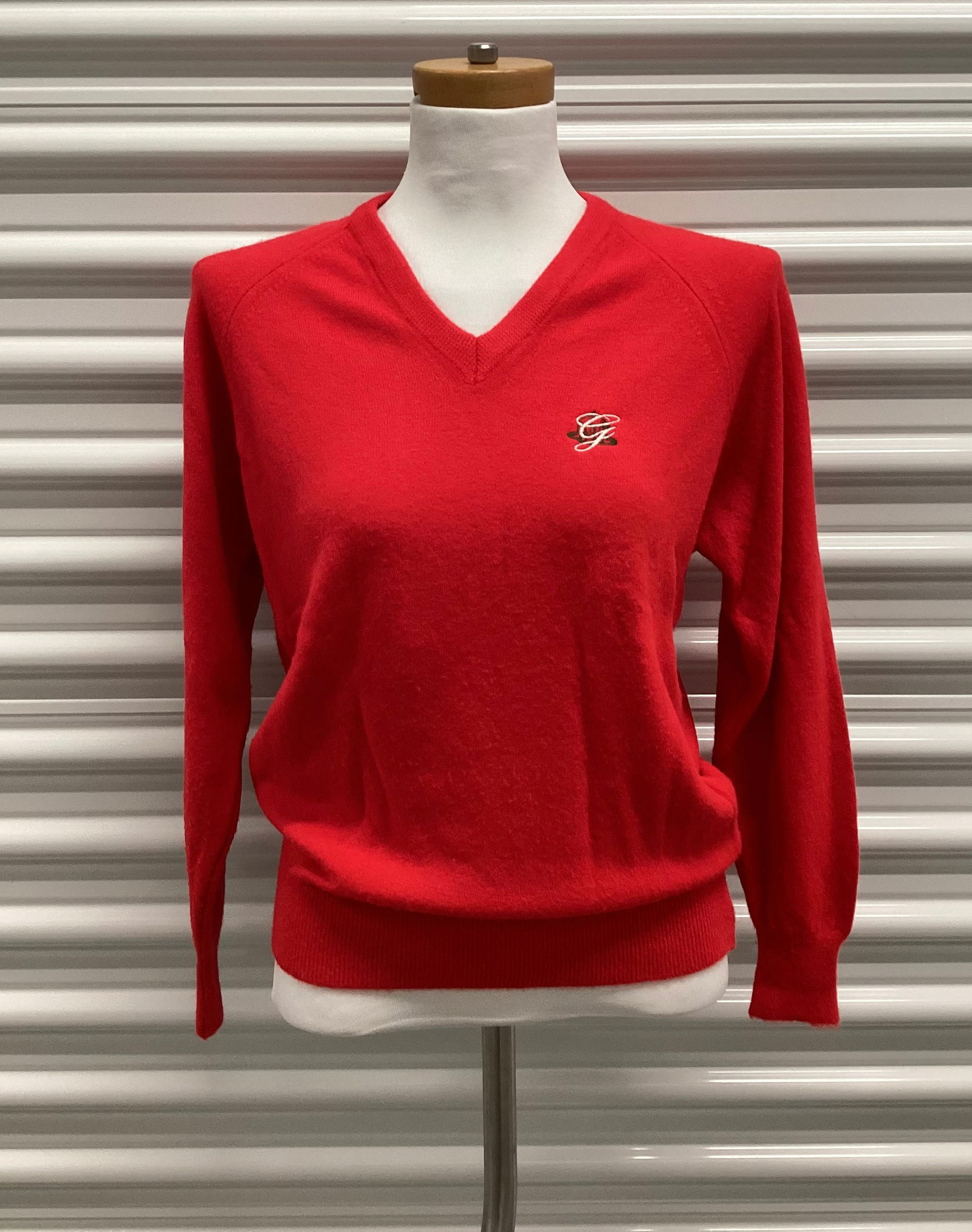 Vintage The Greenbriar V Neck Sweater: Size L