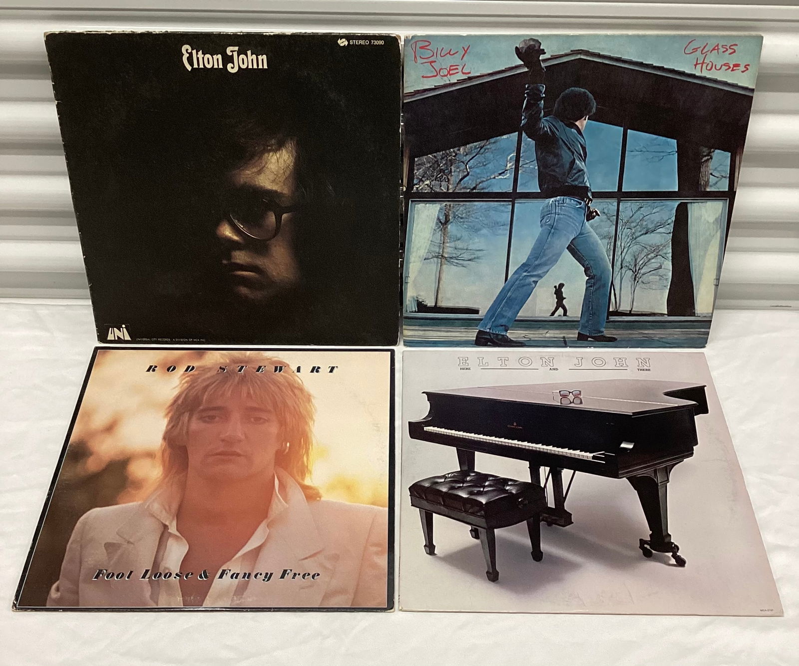 Vintage Elton John Billy Joel Rod Stewart Vinyl Records (1 of 3)