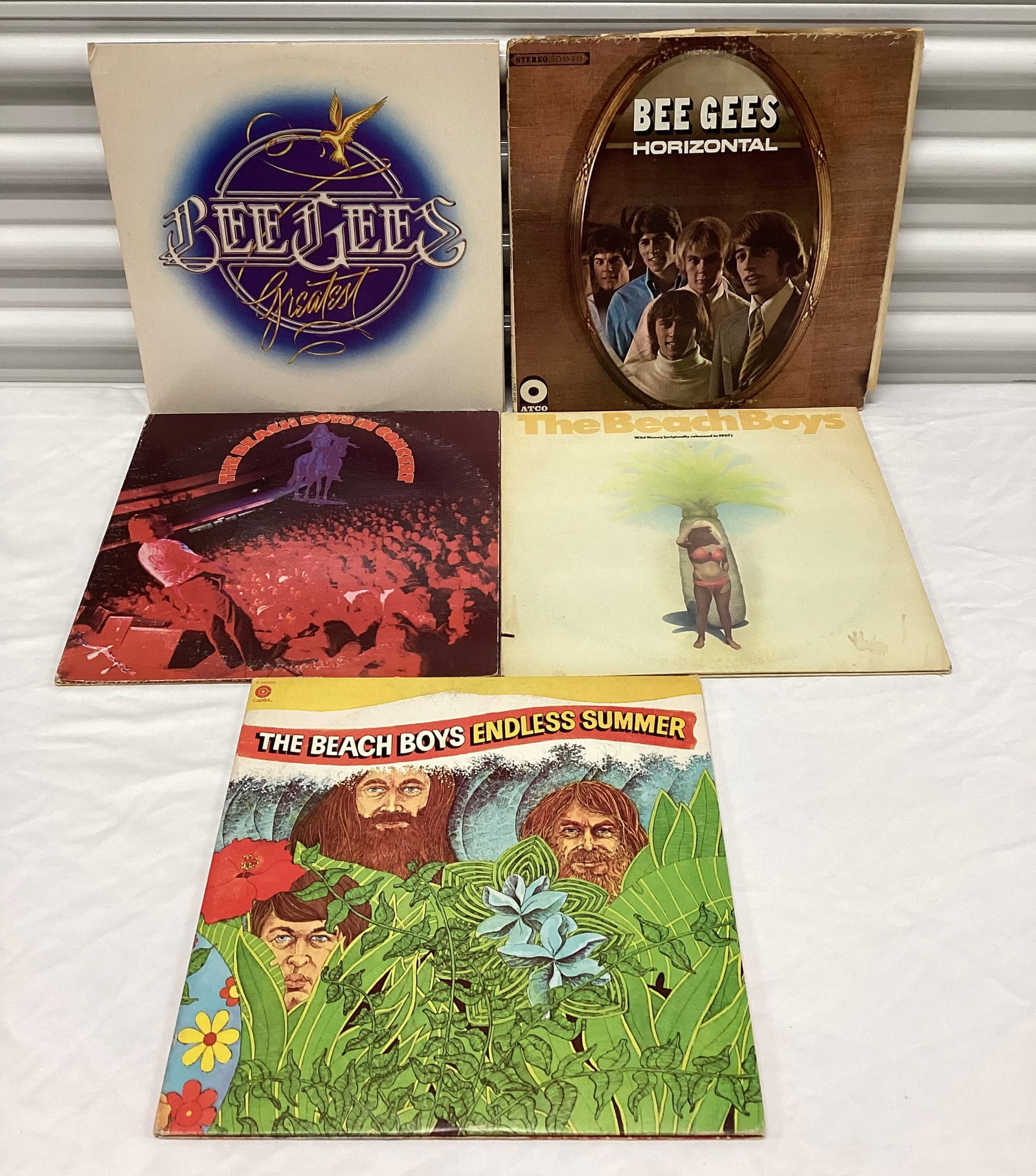 1960s - 70s Beach Boys Bee Gees Vinyl Records (1 of 4)