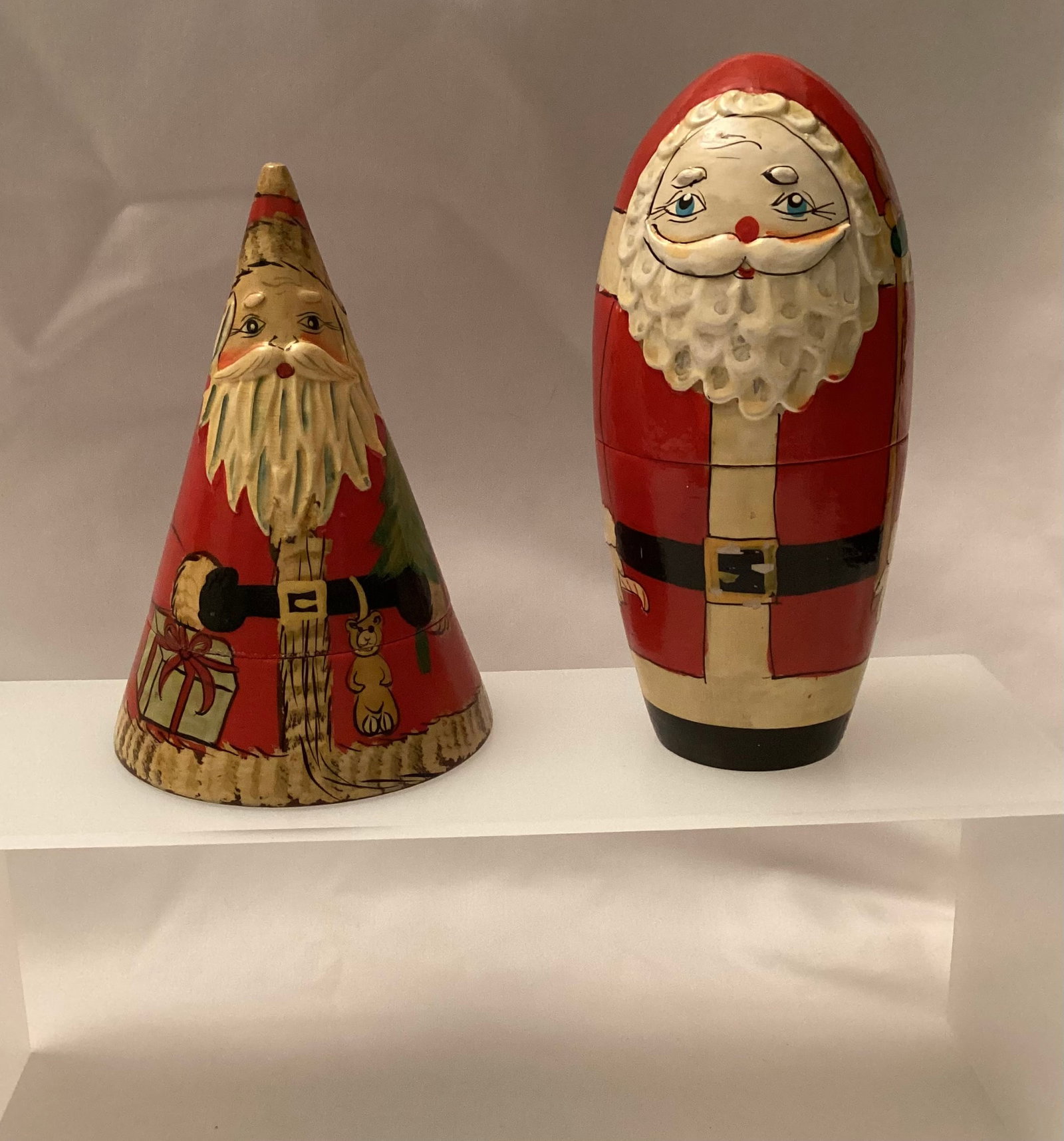 Santa Nesting Dolls: Taller 5.5 inches