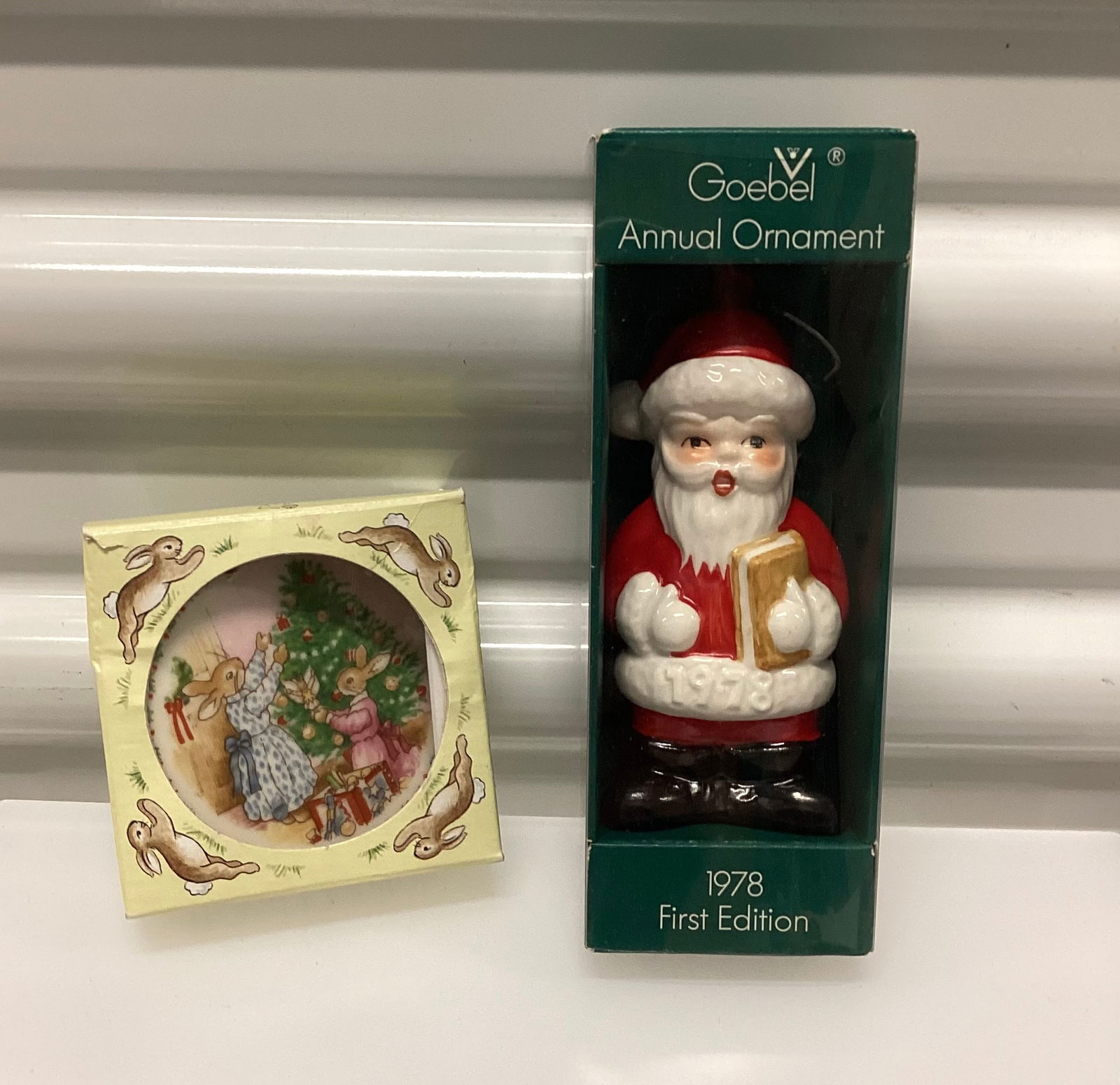 1978 Goebel First Edition Santa & 1990 Royal Doulton Bunnykins: Santa 4 inches
