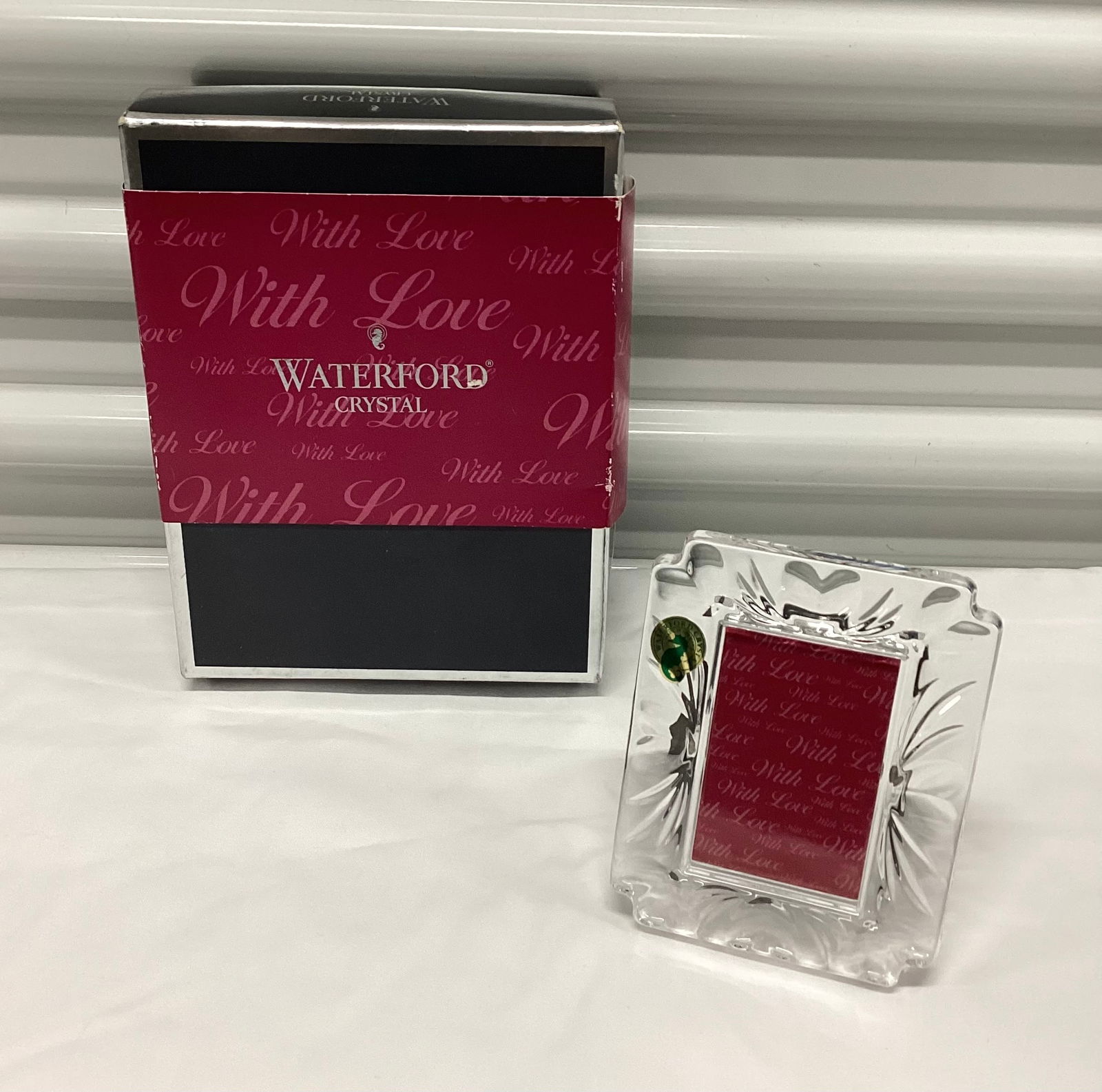 Waterford Crystal With Love Frame Original Box (1 of 4)