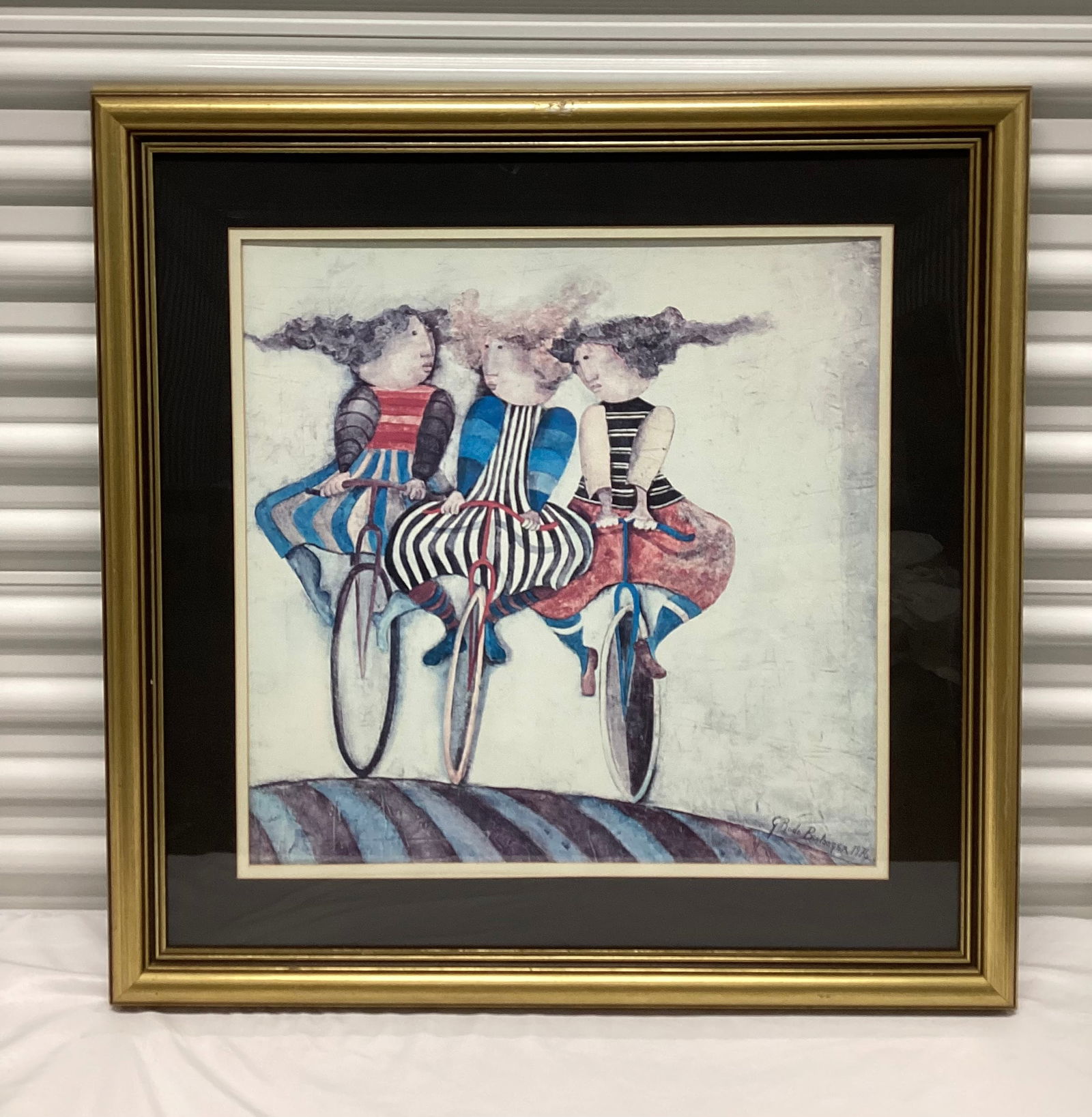 Graciela Rodo Boulanger Holiday on Wheels Gold Framed Print (1 of 6)