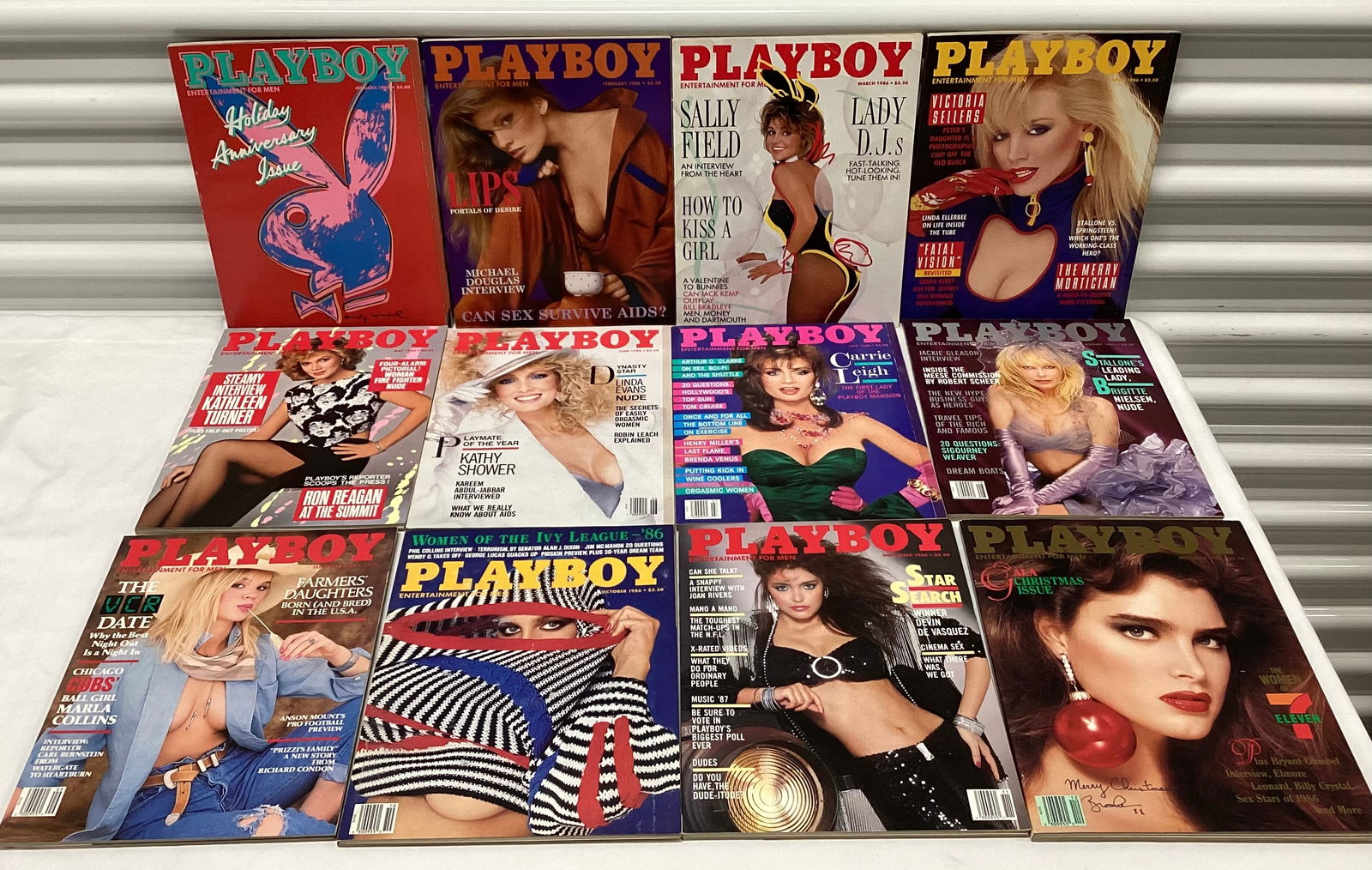 1986 Complete Year Playboy Magazines (1 of 4)