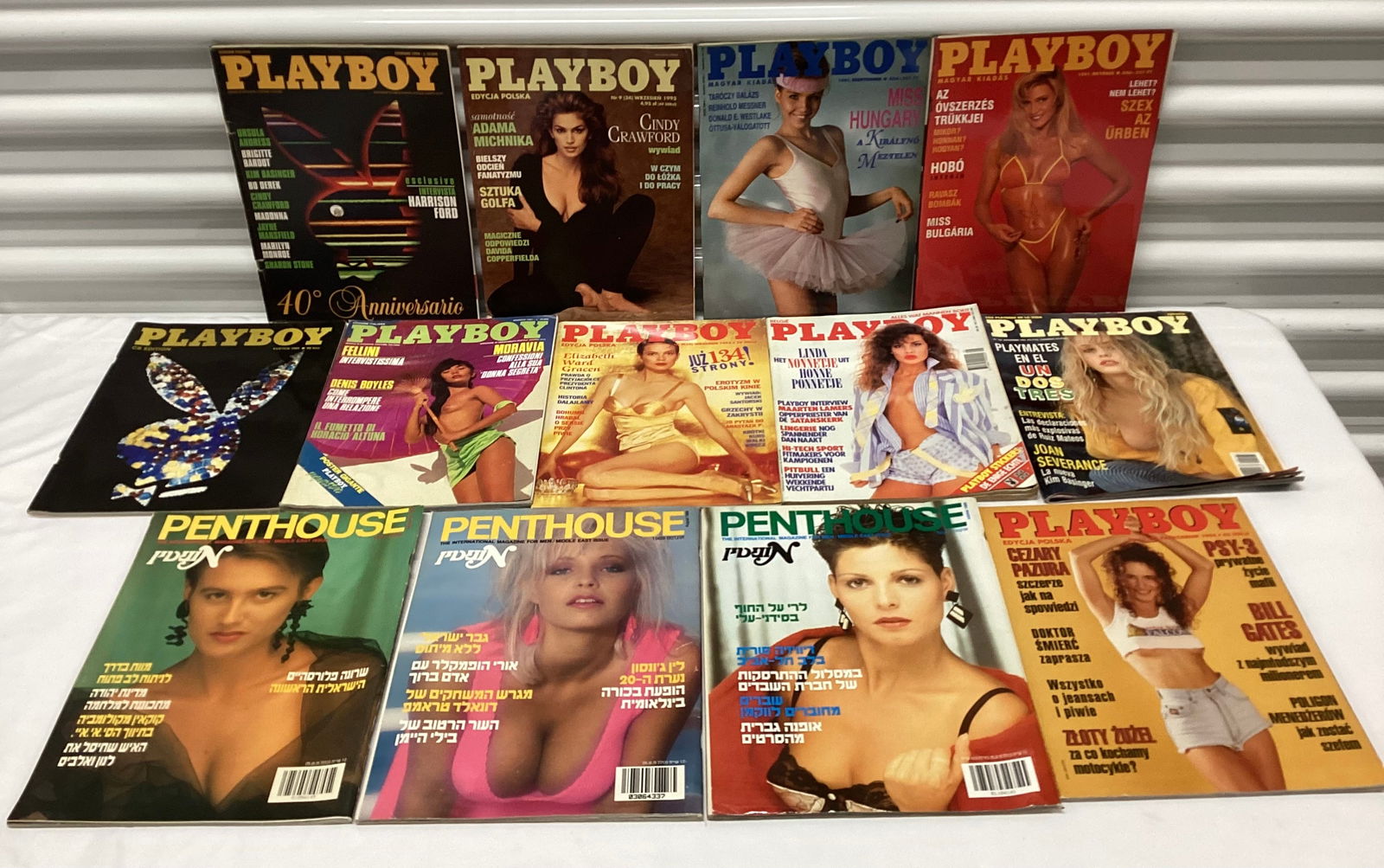 1980s & 90s European Playboy & Middle East Penthouse Magazines (1 of 4)