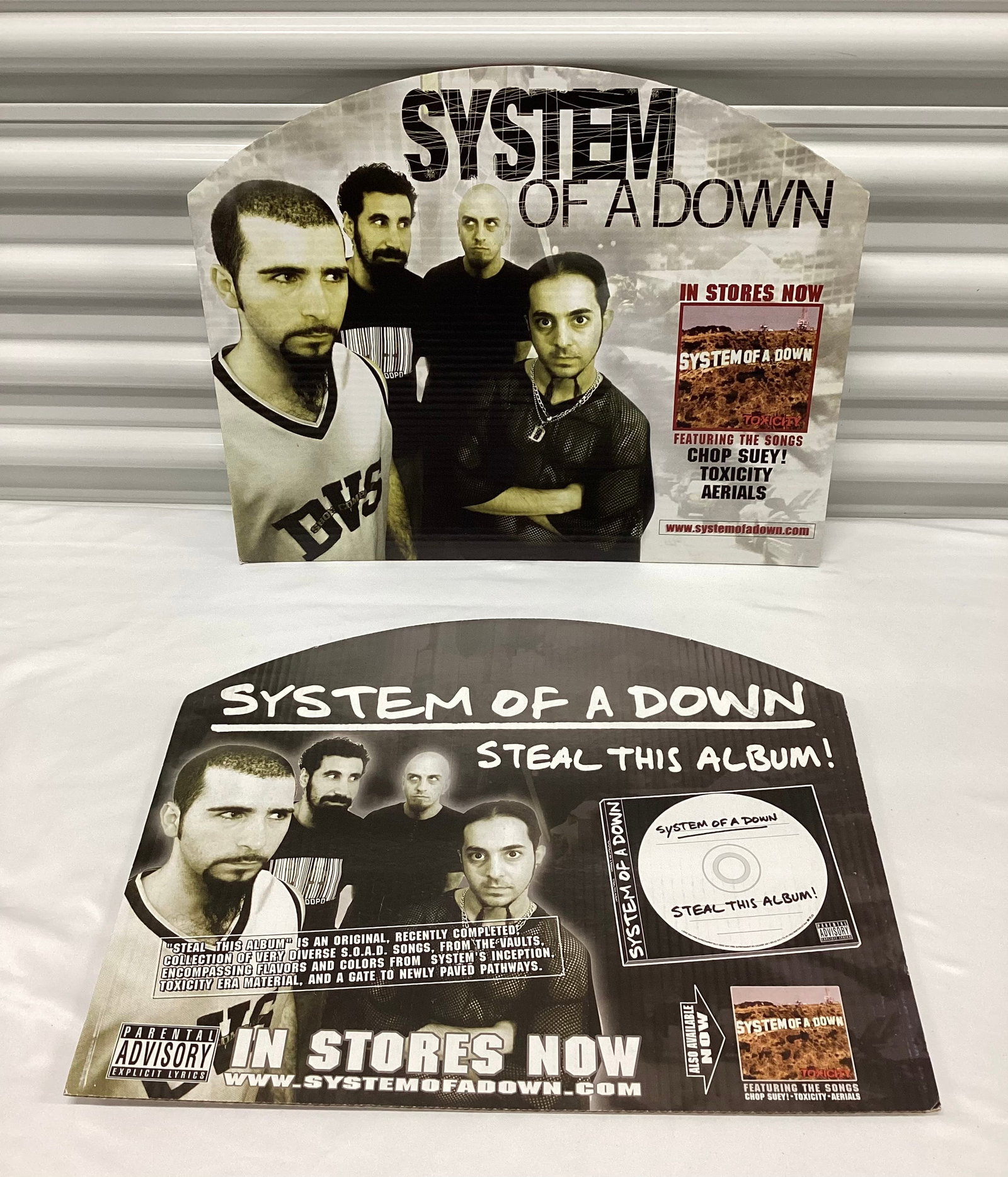 System Of A Down Promotional Record Store Cardboard Display: 18x14.5