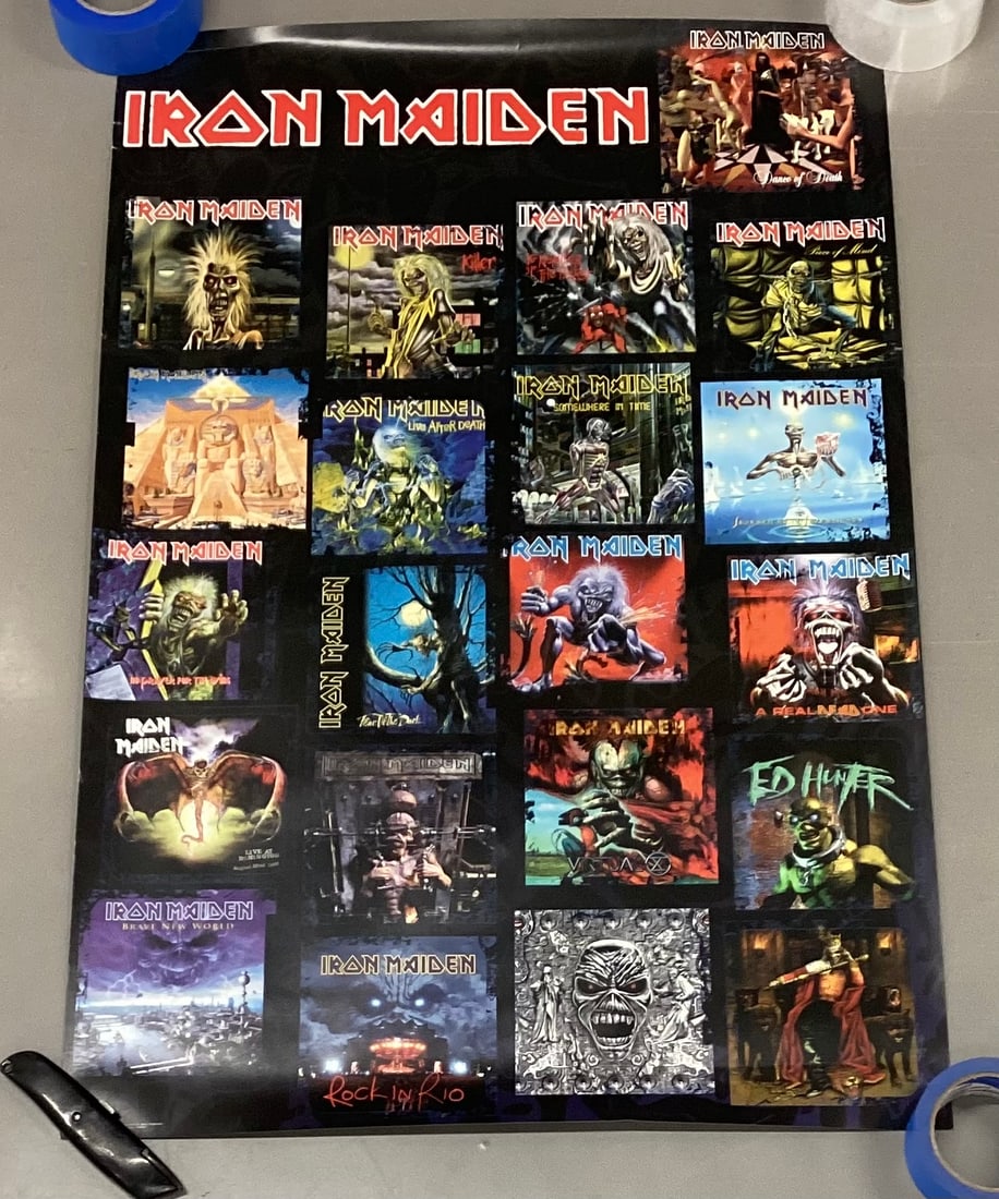 2003 Iron Maiden Dance Of Death Double Sided Promotional Poster (1 of 6)
