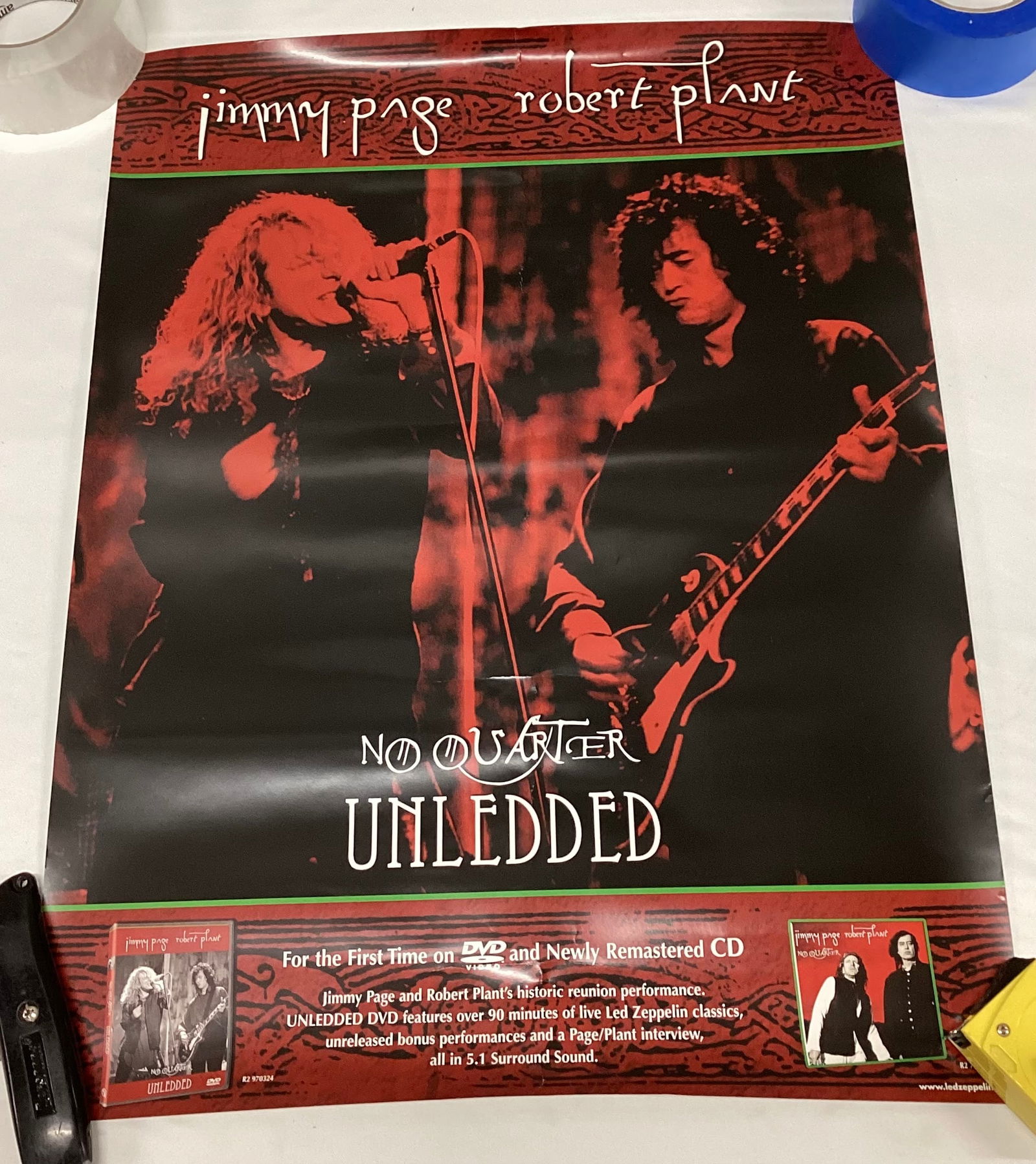 Led Zeppelin’s Page & Plant Record Store Promotional Poster (1 of 4)