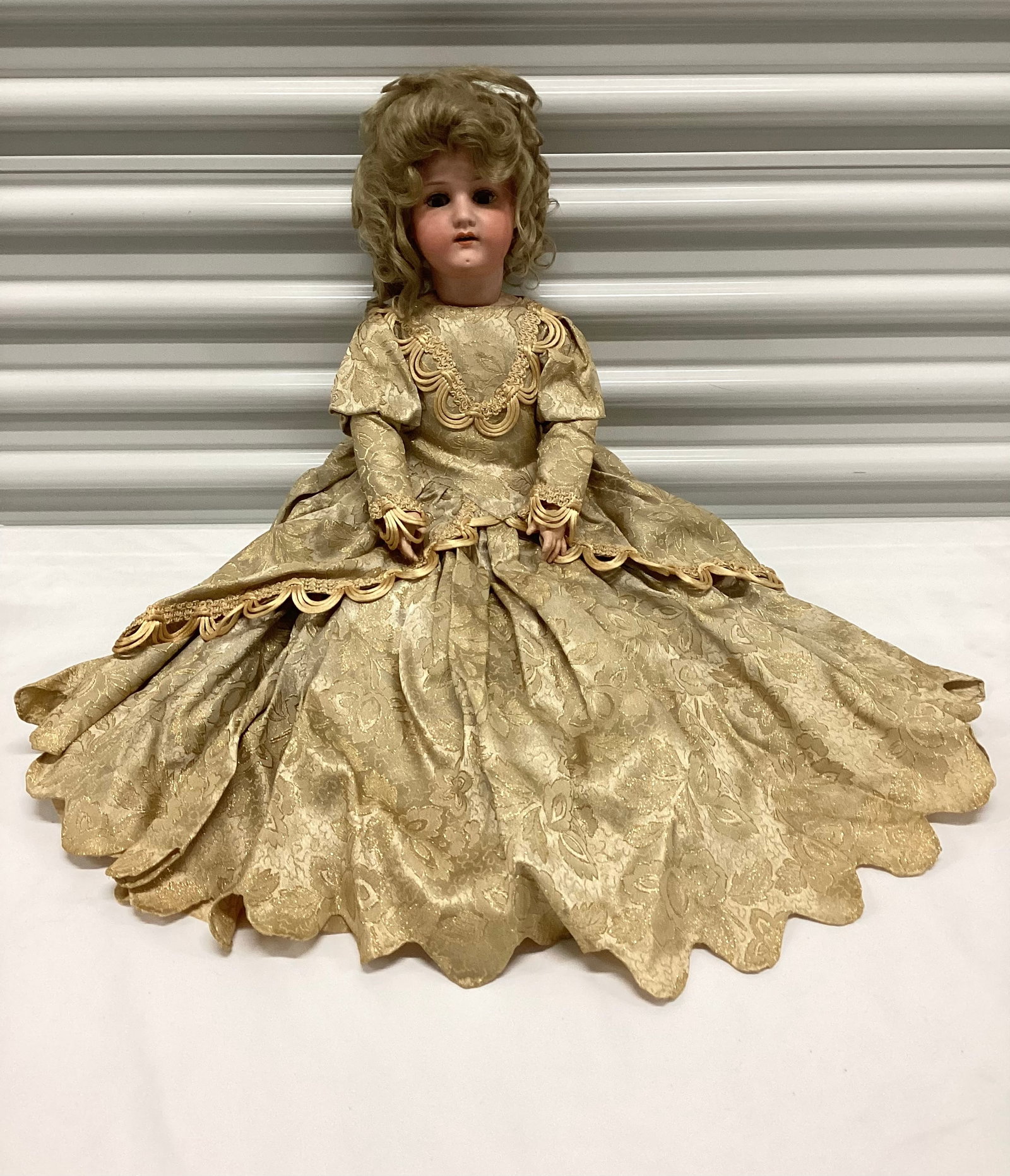 Antique Heubach Koppelsdorf German Bisque Head Jointed Composition Body Doll: 26 inches Smile with Teeth, Jointed, Composition Body