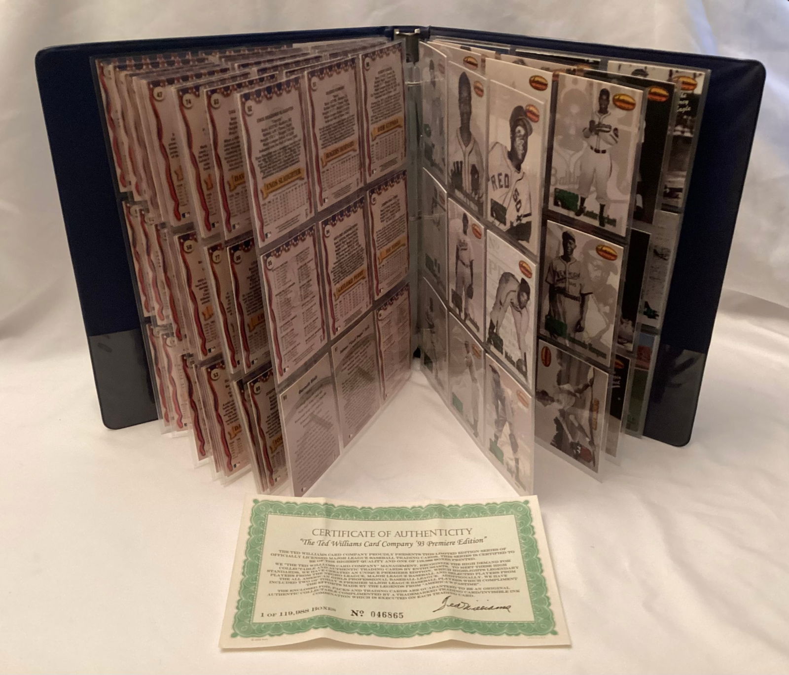 Complete 1993 Ted Williams Card Company Premiere Edition Set (1 of 5)