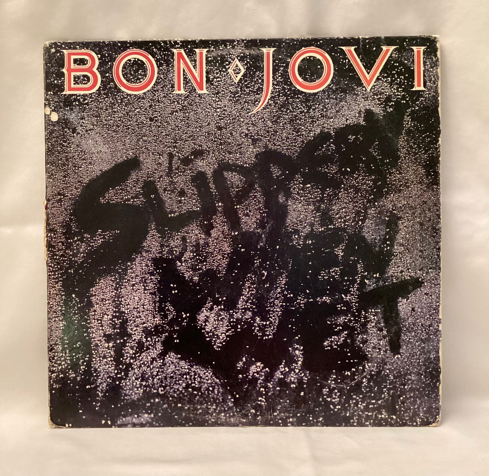 1986 Bon Jovi Slippery When Wet Vinyl Record (1 of 3)