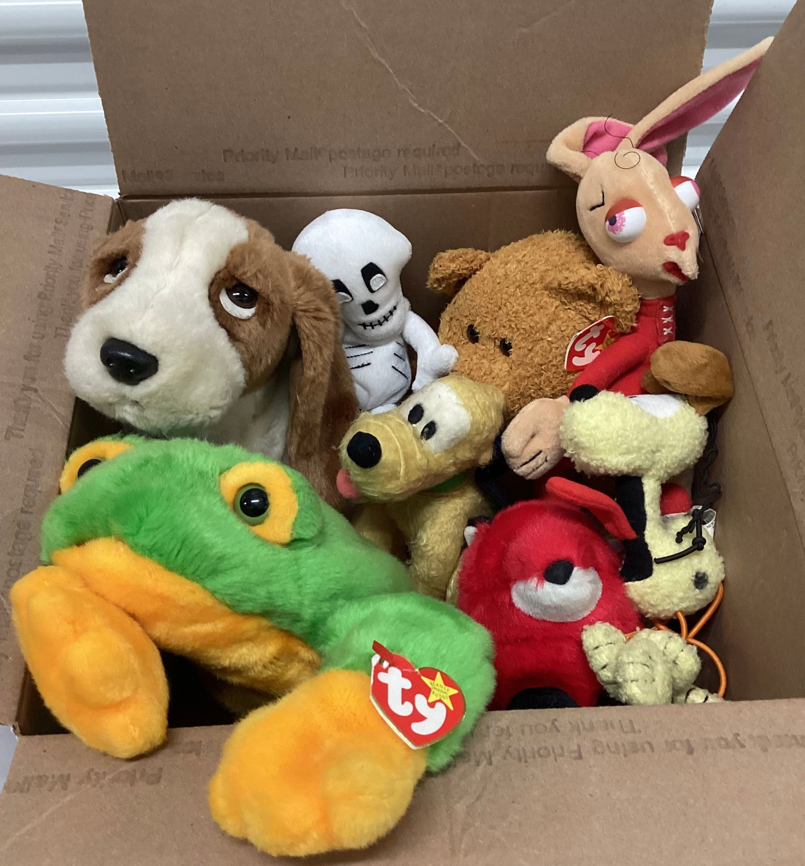 Box of Large Ty Beanie Babies & Vintage Plush (1 of 1)