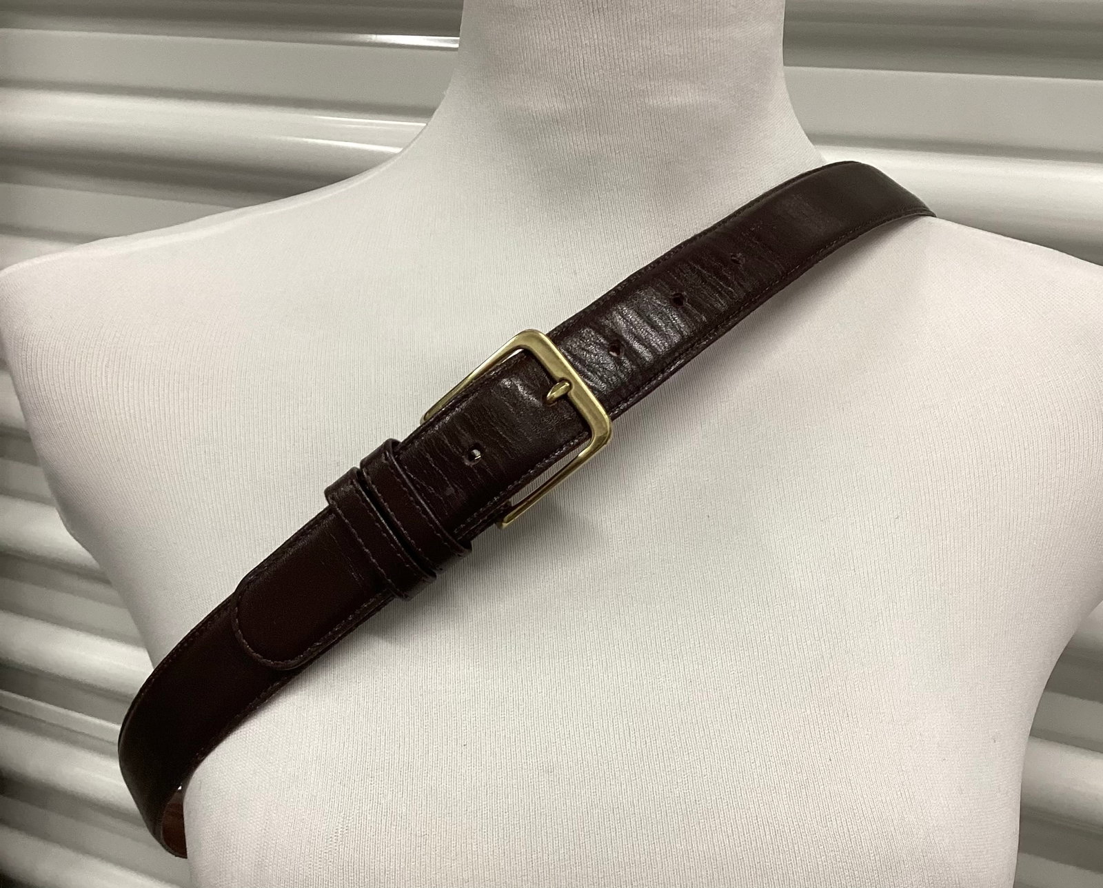 Coach Brown Leather Belt: Size 36