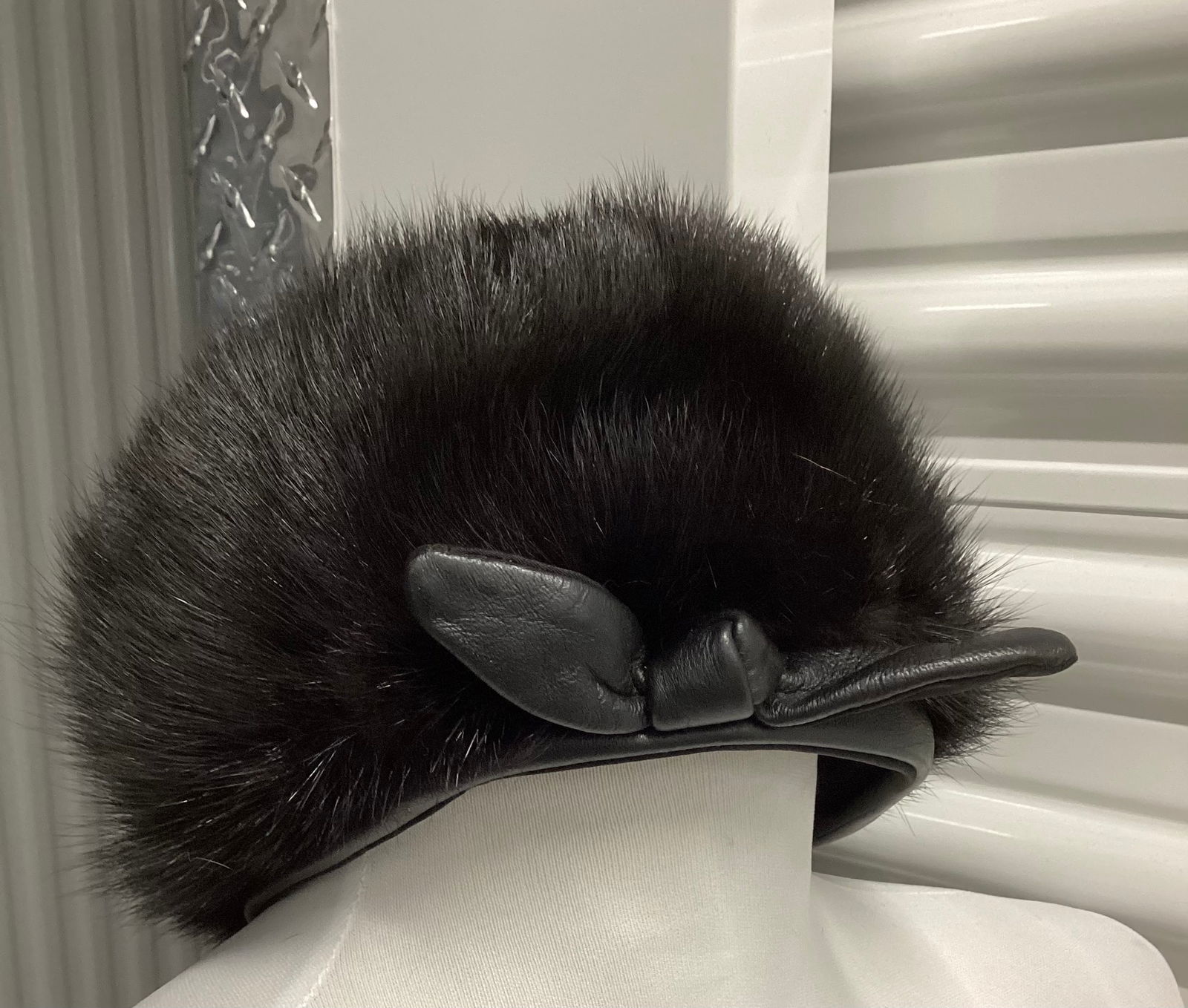 Vintage Fur & Leather Hat (1 of 4)