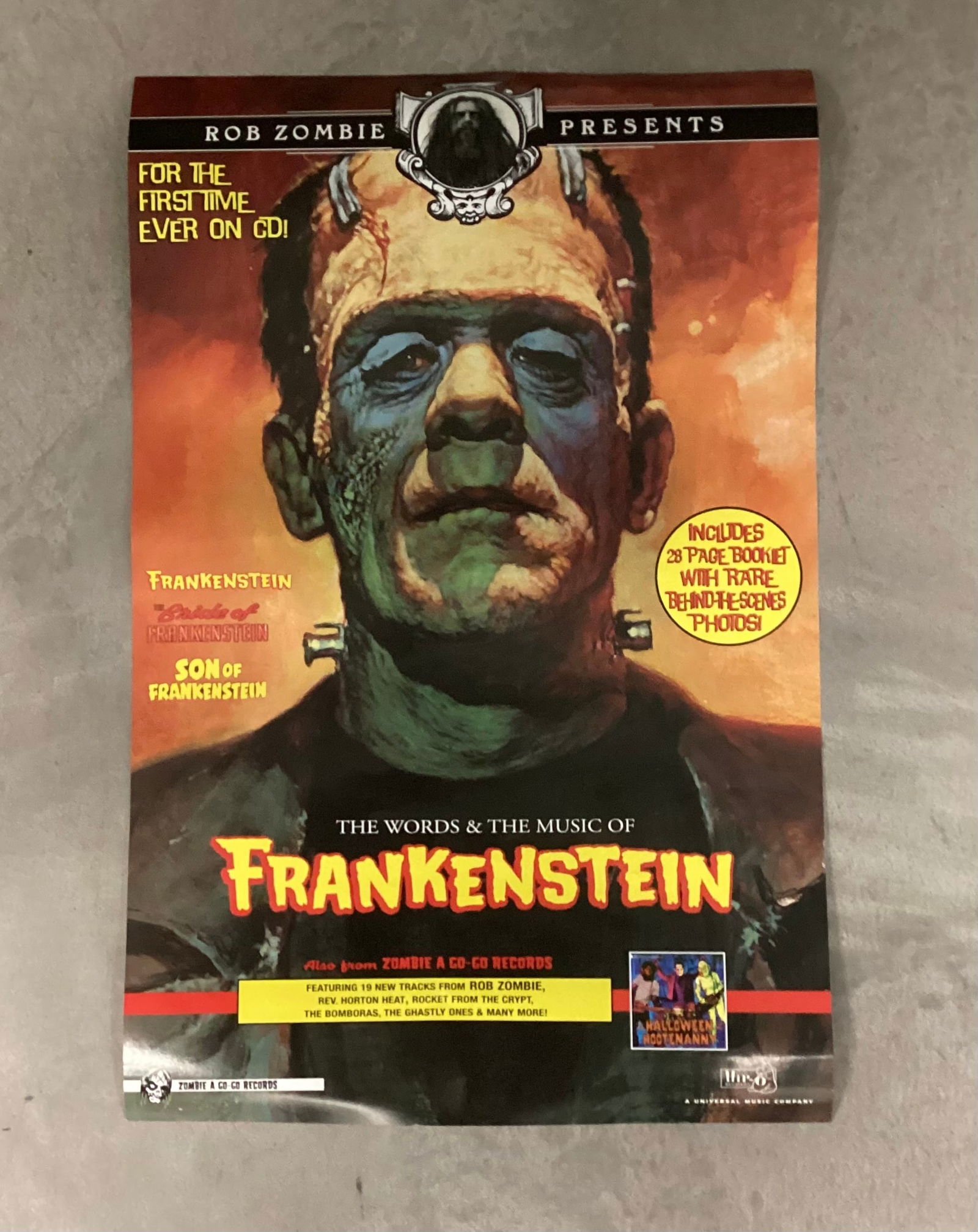 Basil Gogos Frankenstein Art Rob Zombie Promotional Poster (1 of 4)