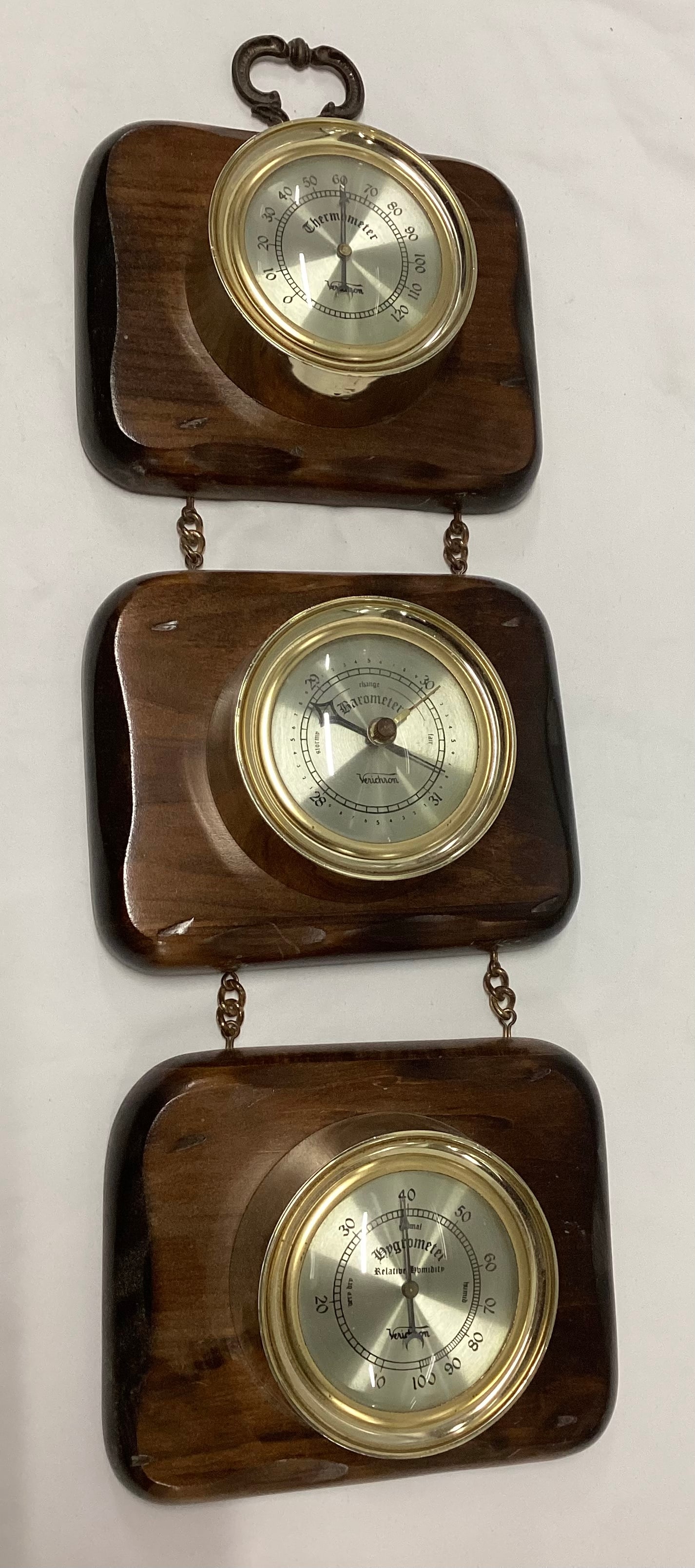 Vintage Verichron Weather Station Barometer Thermometer Hygrometer (1 of 5)