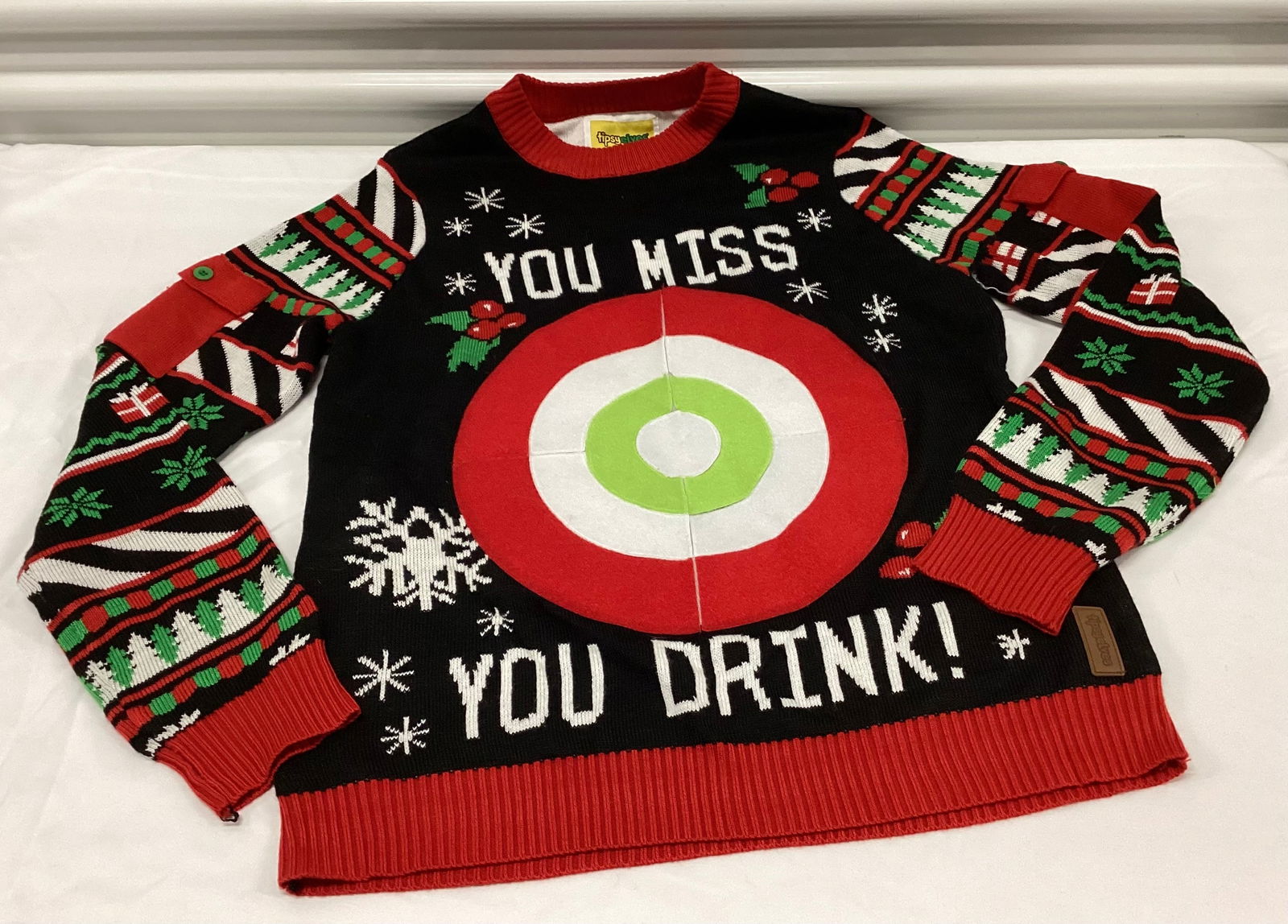 Tipsy Elves Christmas Sweater: Size L