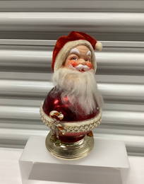 Mid Century Musical Rotating Santa