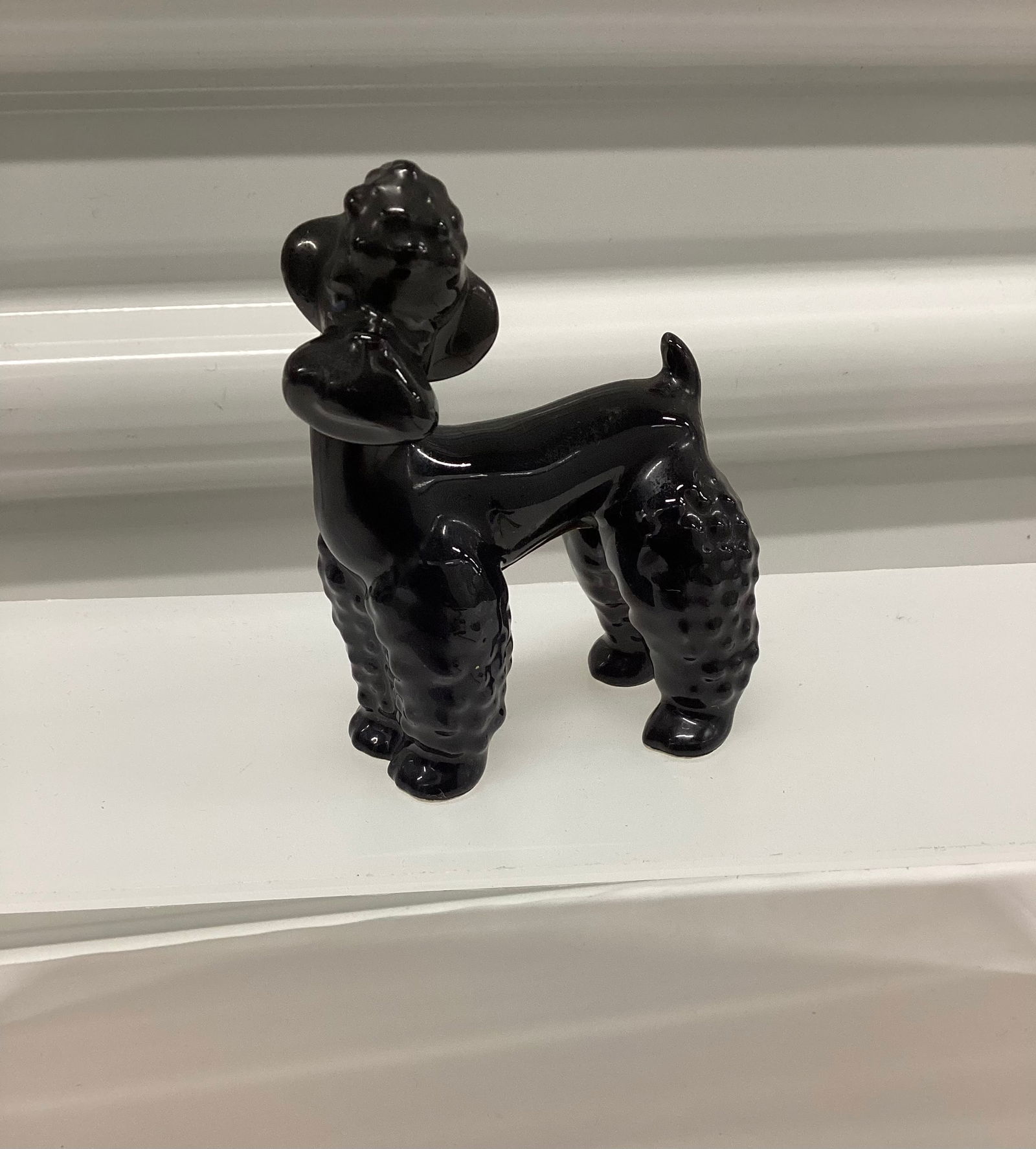 Goebel West Germany Black Poodle: 3.25 inches