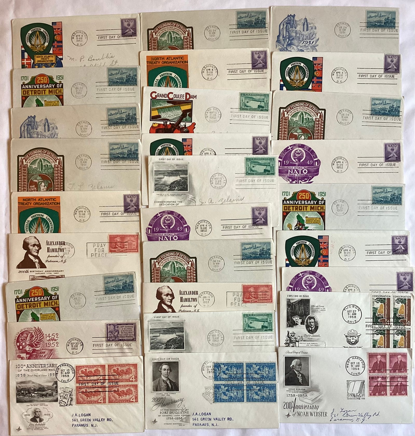1950s First Day Covers (1 of 3)