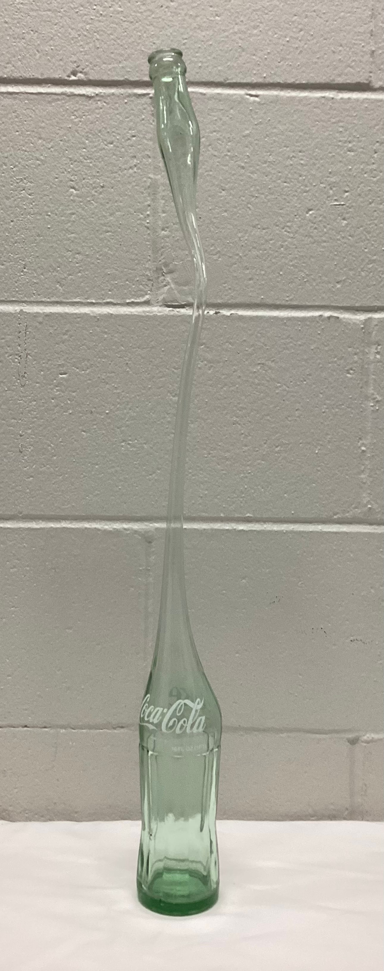 Vintage Stretched Green Glass Coca Cola Bottle (1 of 3)