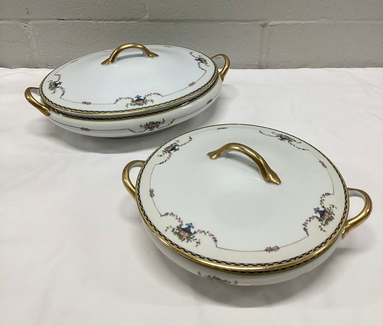 Noritake Rosemary Covered Vegetable Dishes: Japan Larger 12 inches