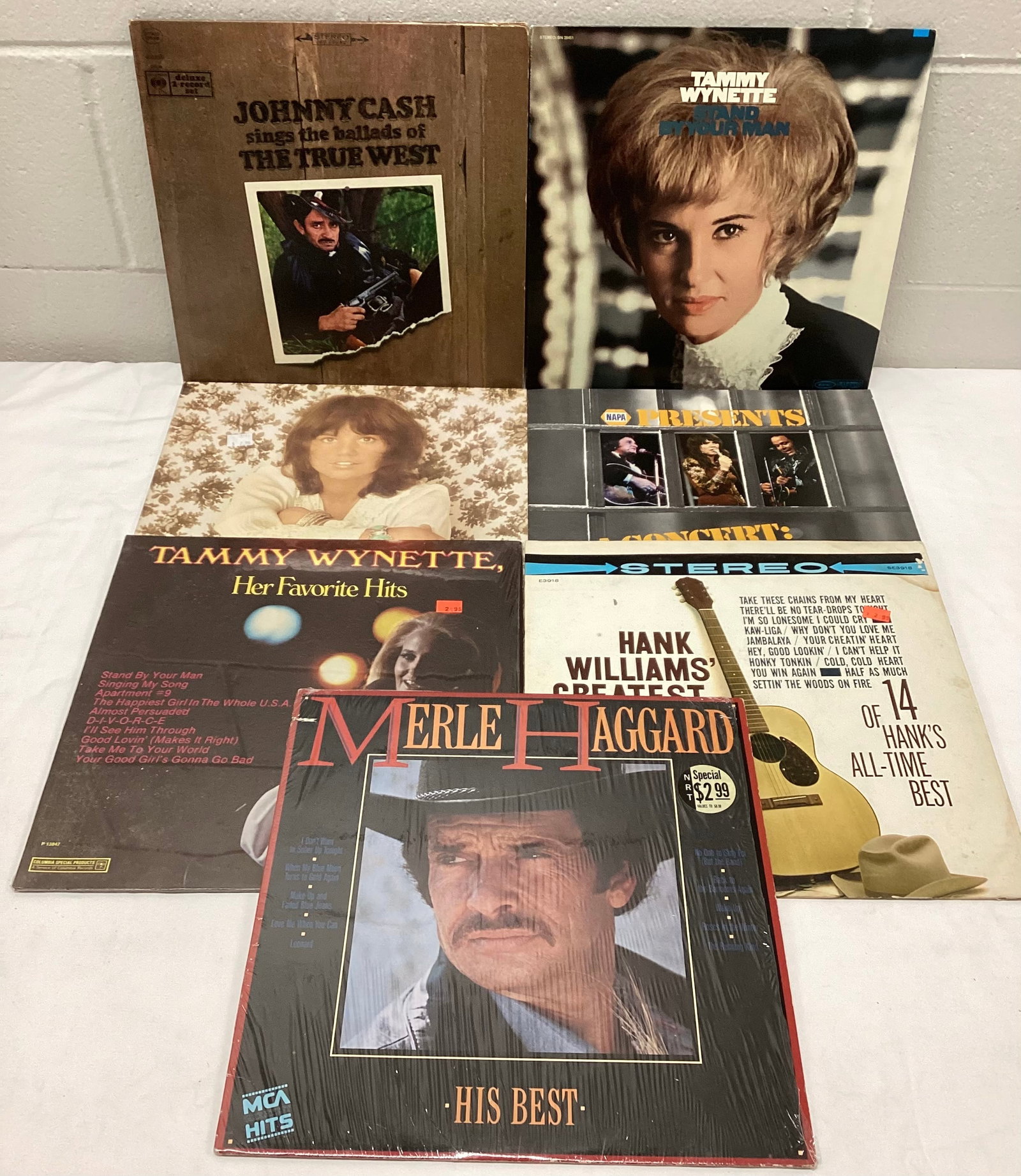 Johnny Cash & Other Vintage Country Vinyl Records: All Unchecked - If you have a question about a specific record, please ask prior to bidding
